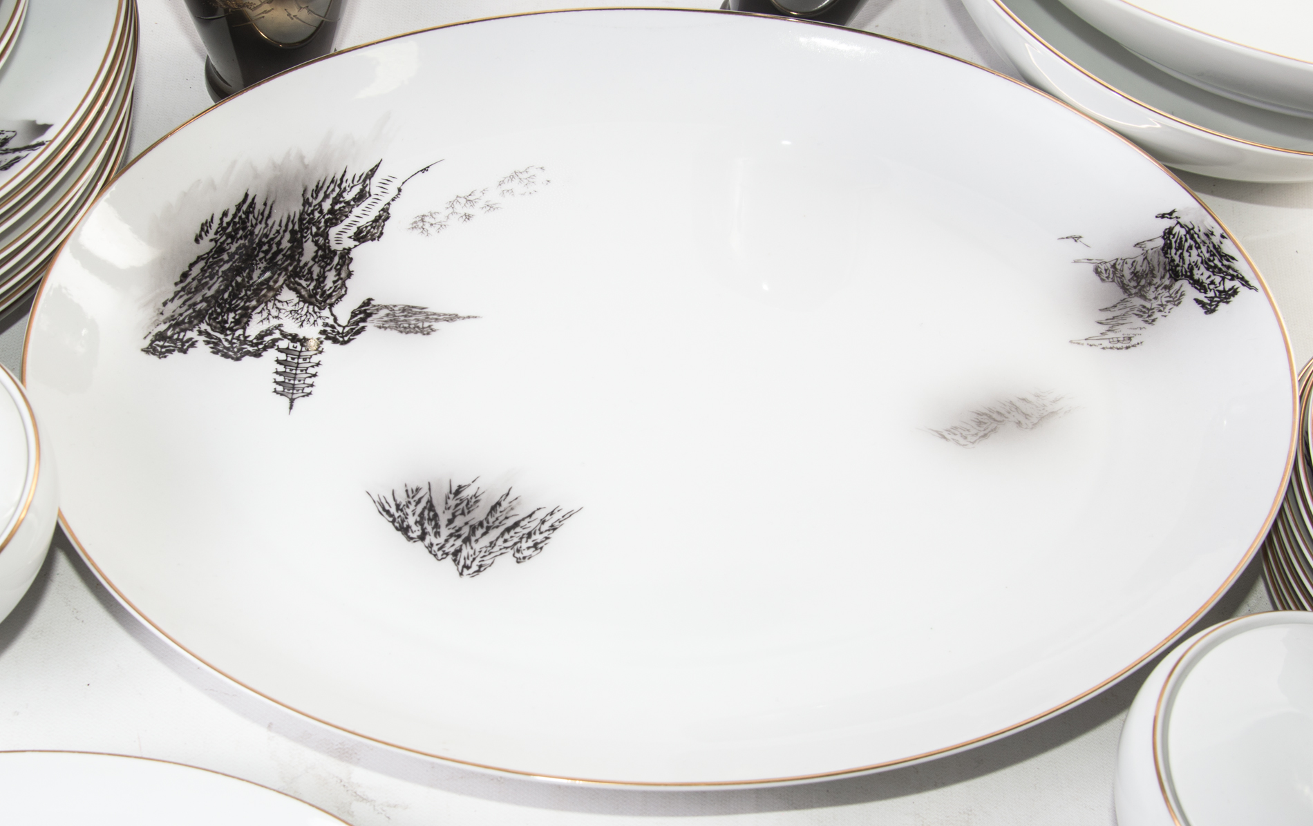 Vintage Hand-Painted Fukagawa Arita China From Japan