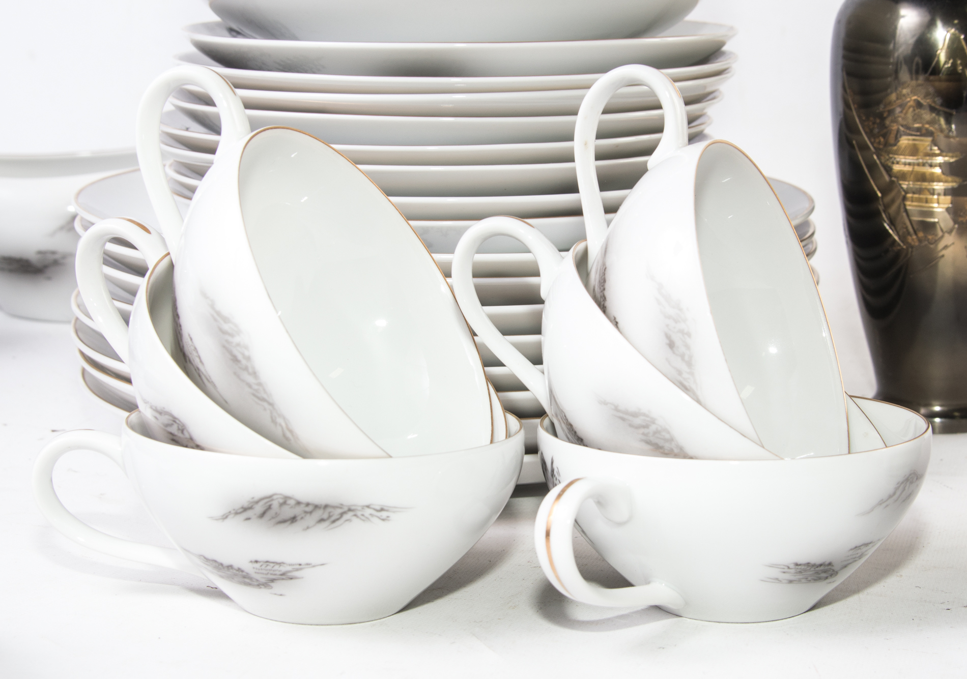 Vintage Hand-Painted Fukagawa Arita China From Japan