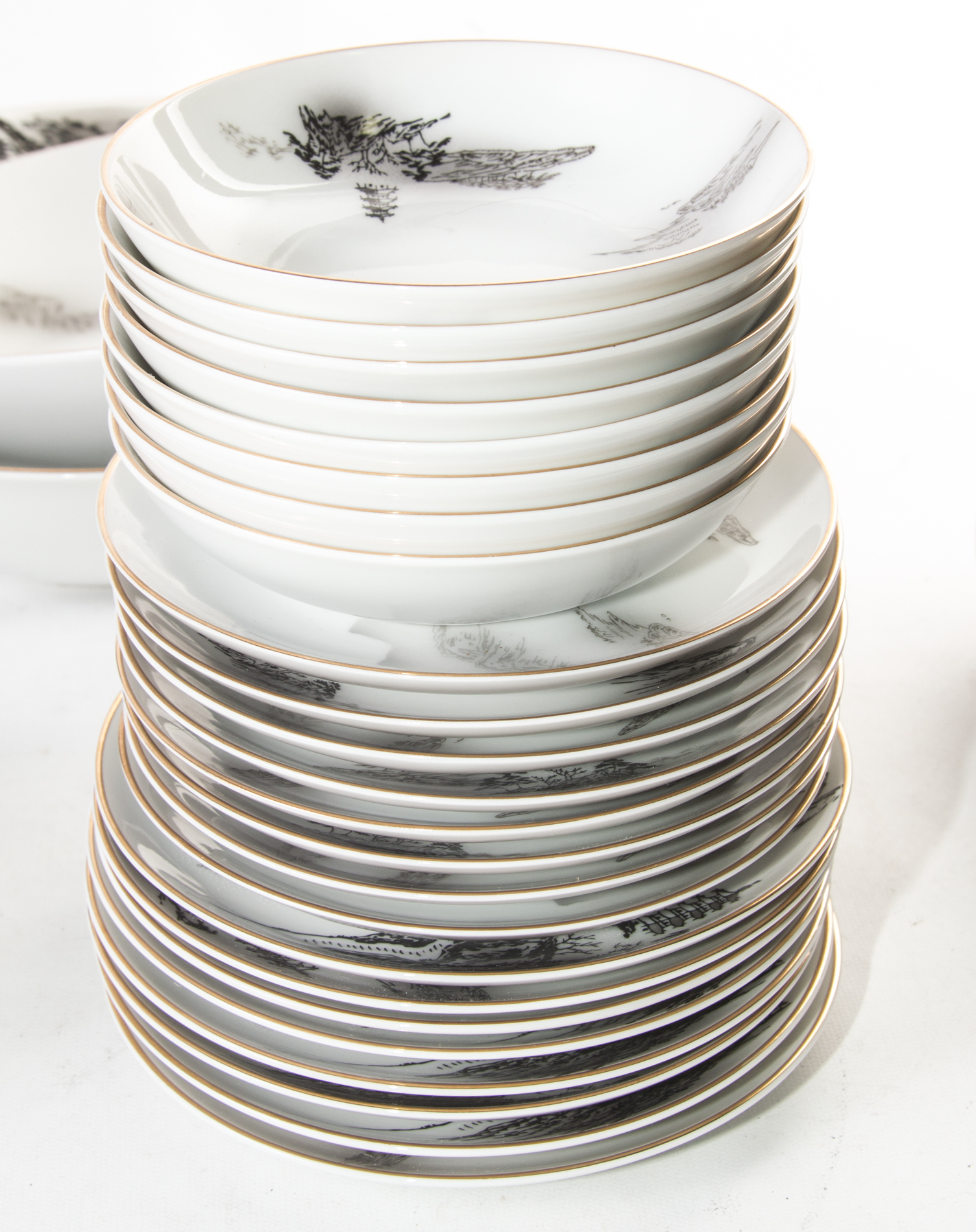 Vintage Hand-Painted Fukagawa Arita China From Japan