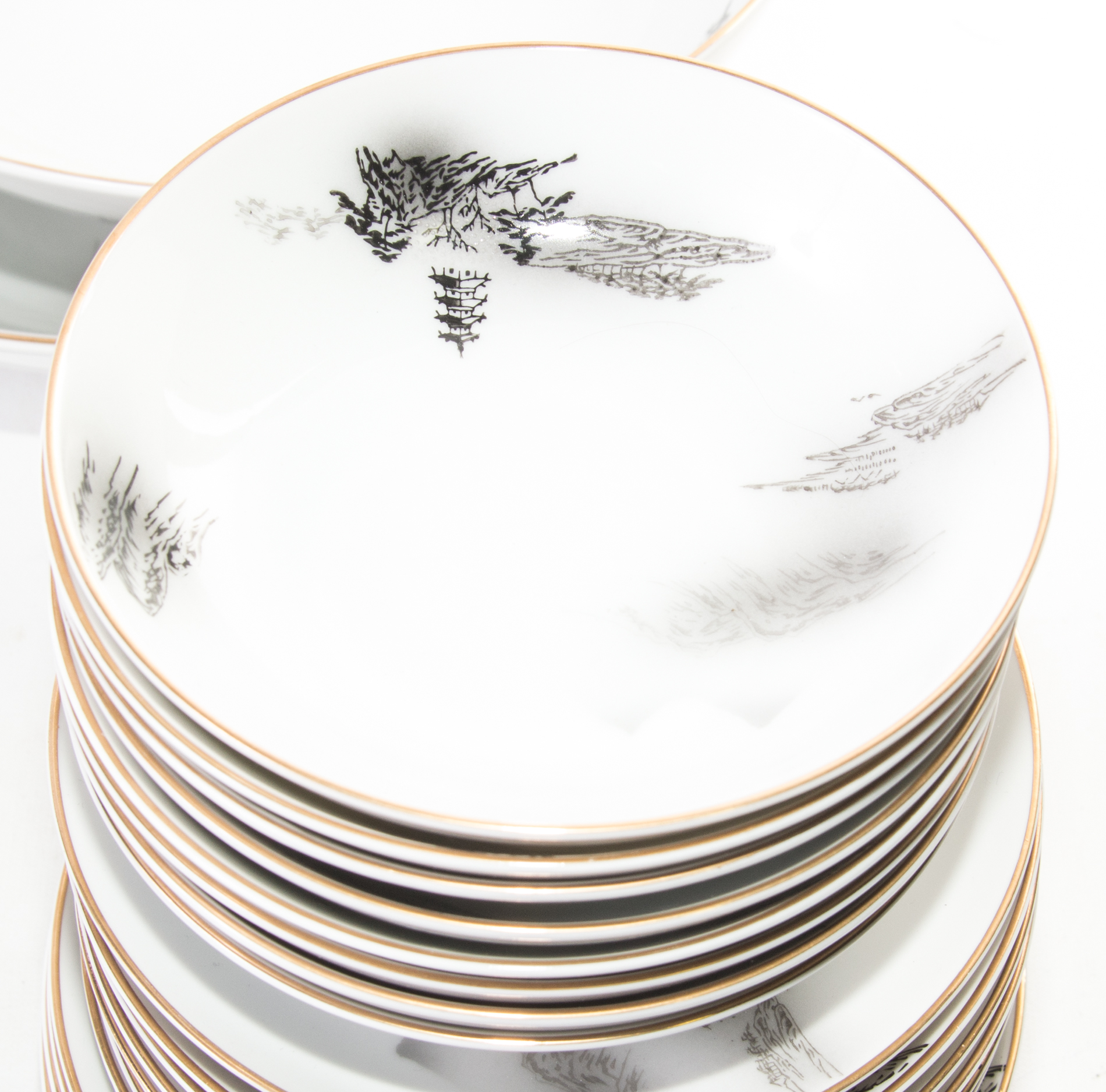 Vintage Hand-Painted Fukagawa Arita China From Japan