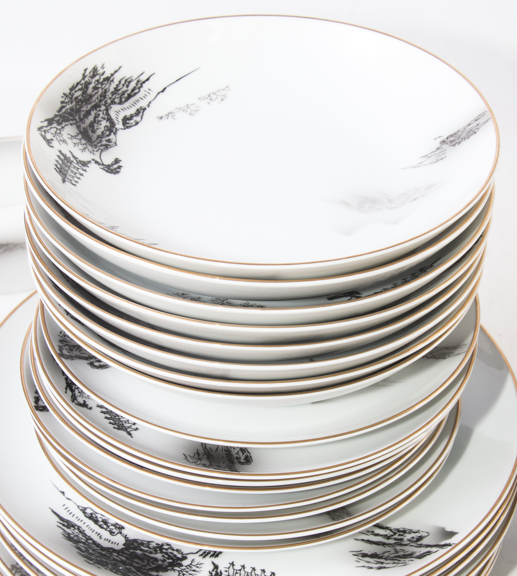 Vintage Hand-Painted Fukagawa Arita China From Japan