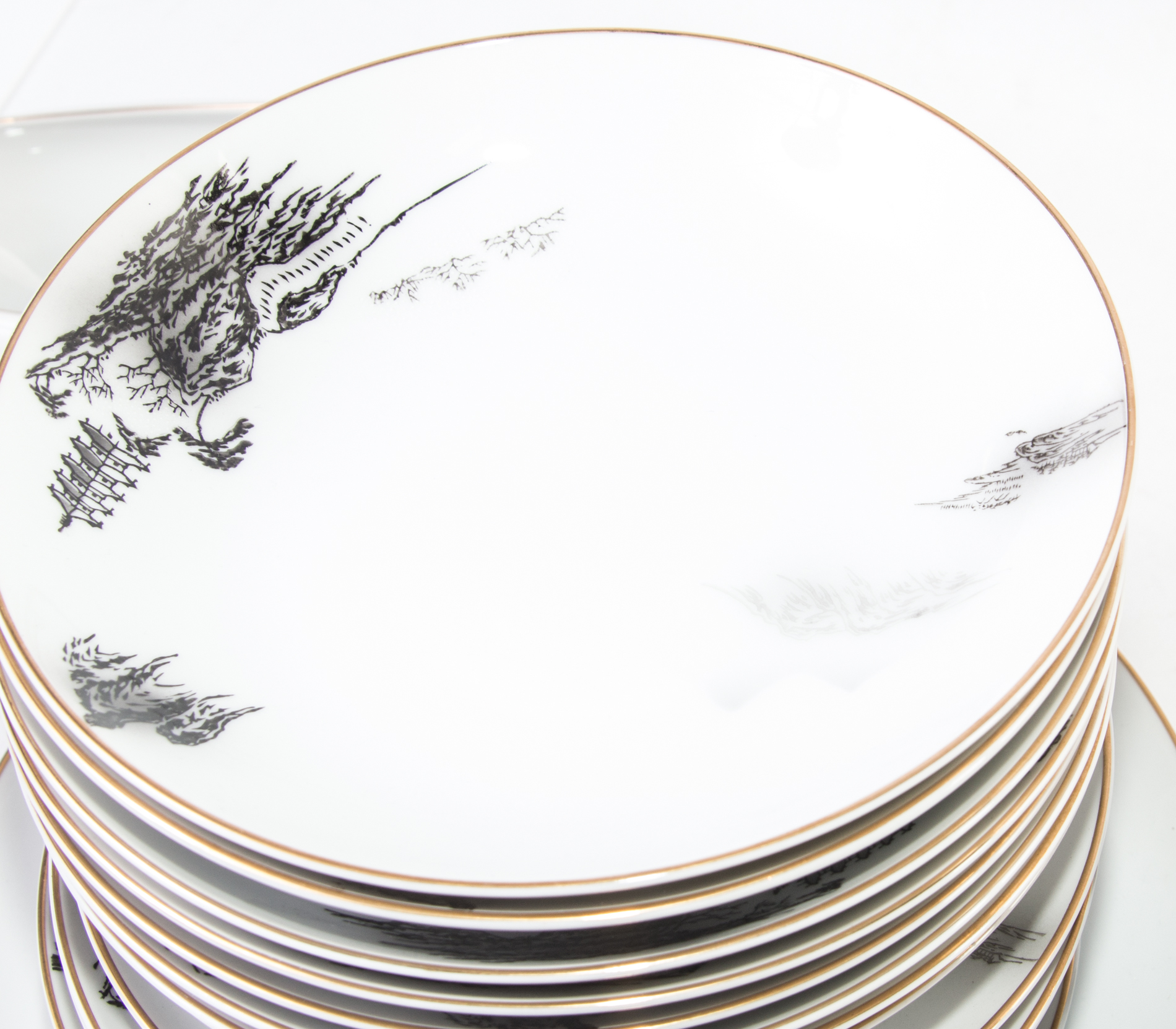 Vintage Hand-Painted Fukagawa Arita China From Japan