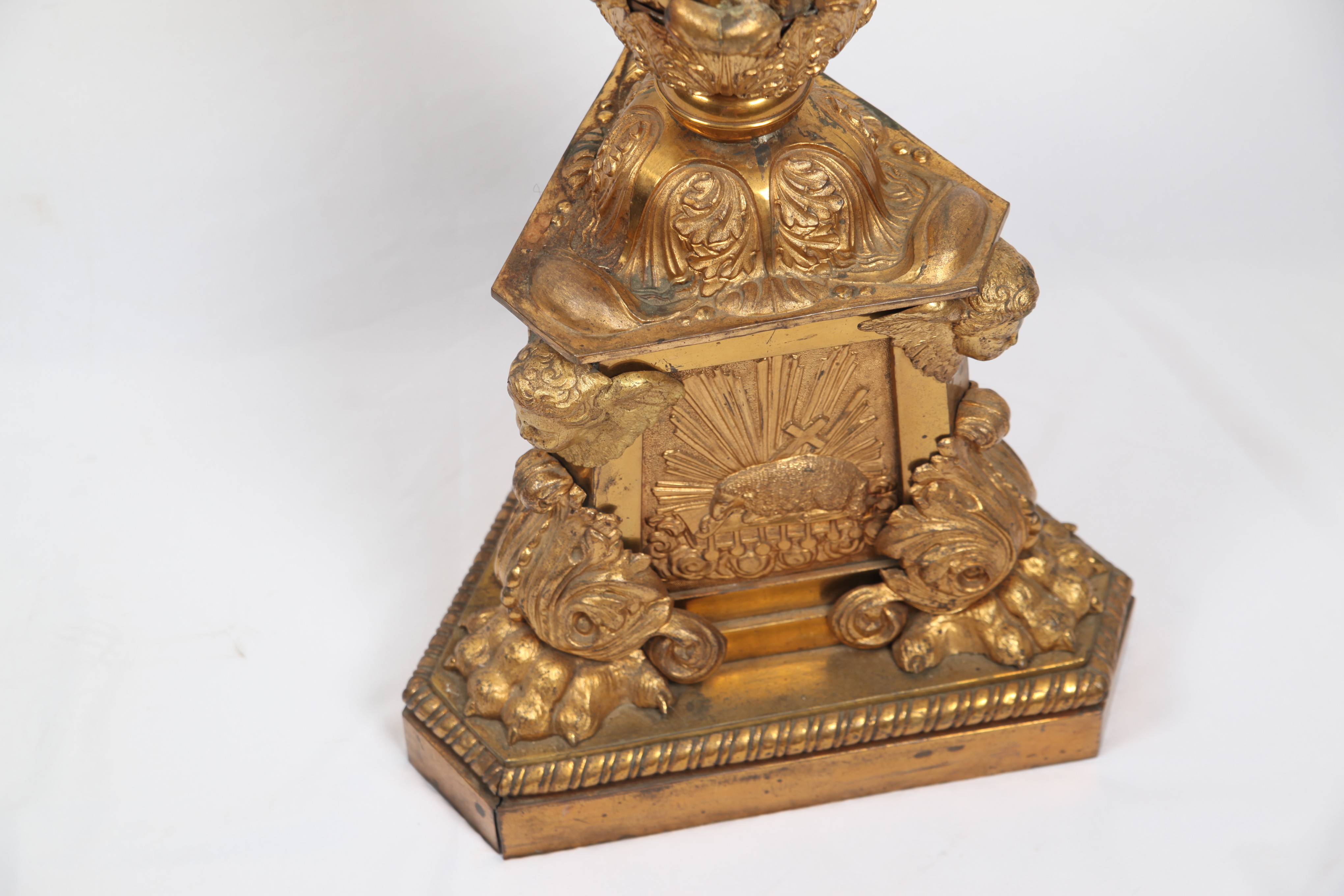 Brass Standing Altar Candle Holder