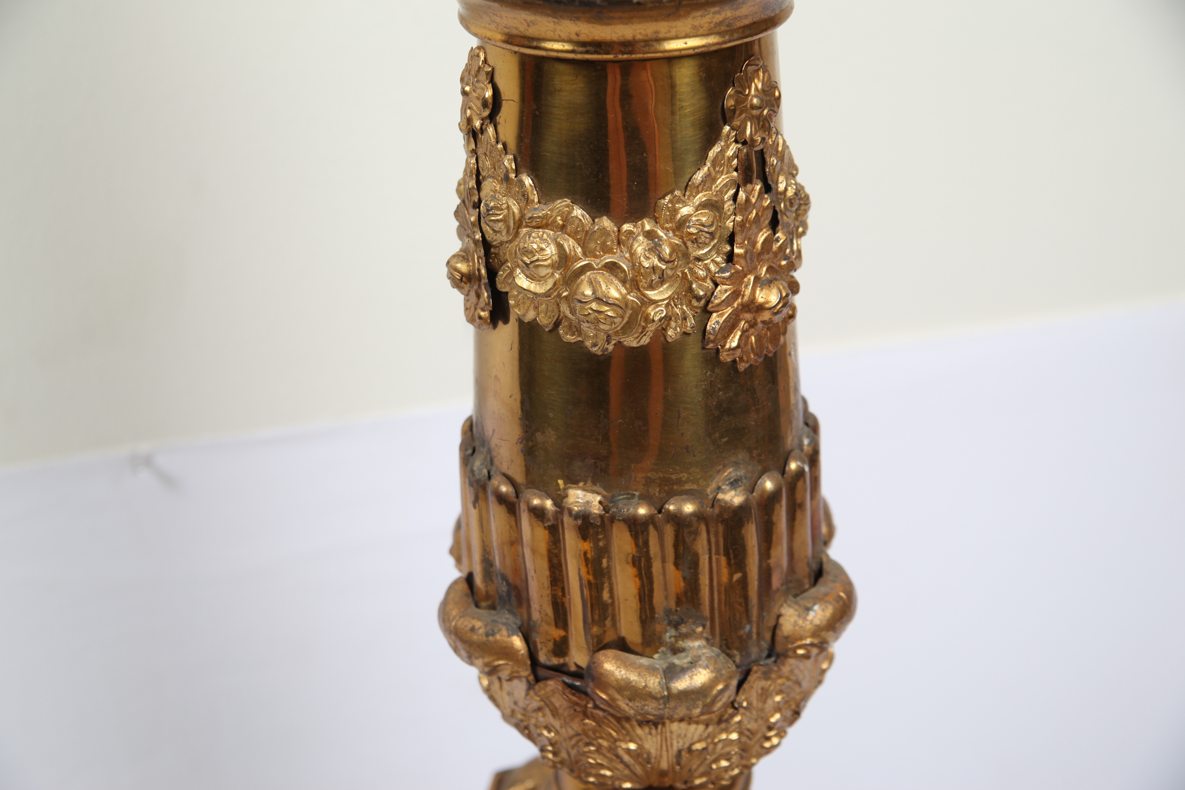 Brass Standing Altar Candle Holder
