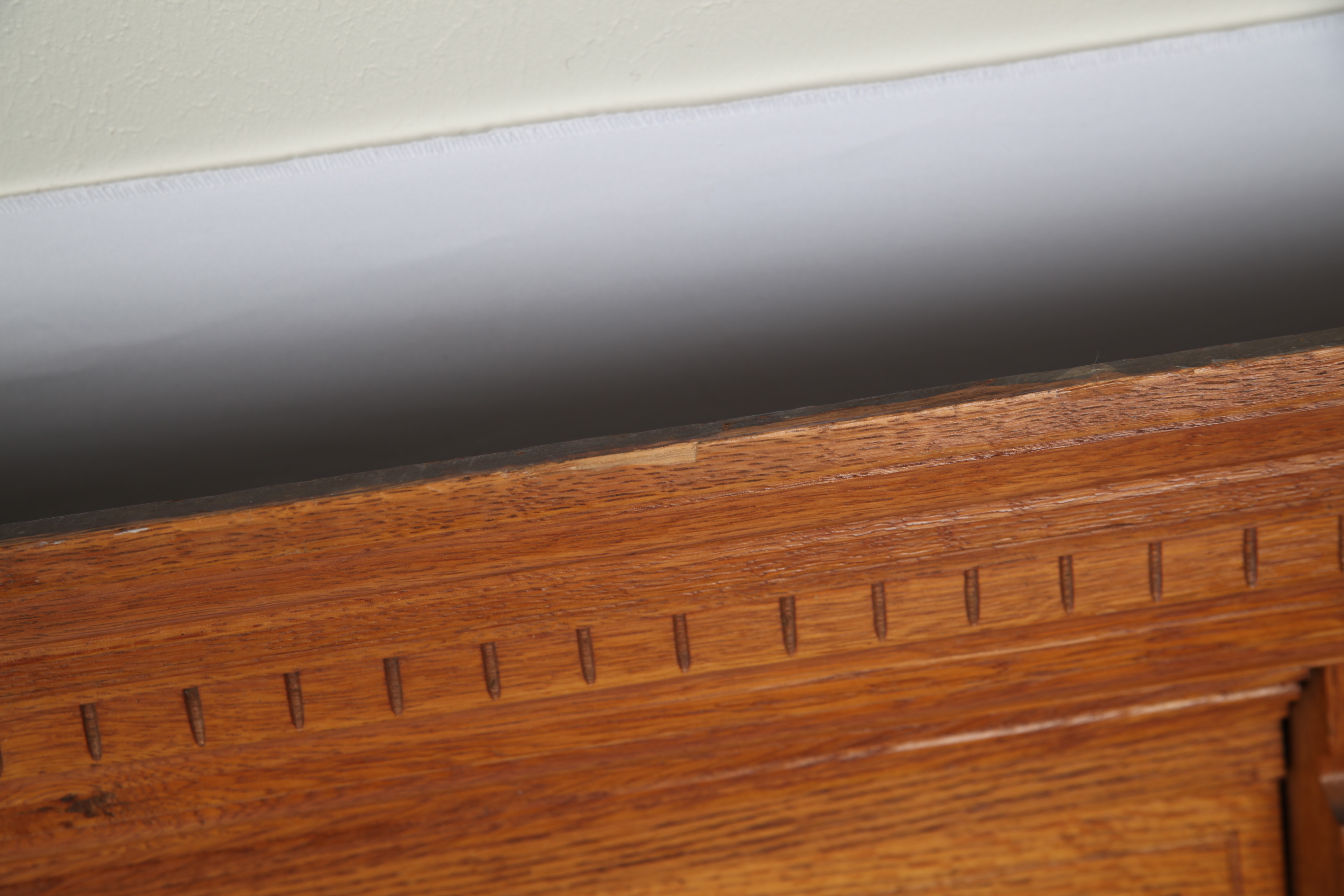 Antique Oak Cornice or Overmantel Wall Hanging