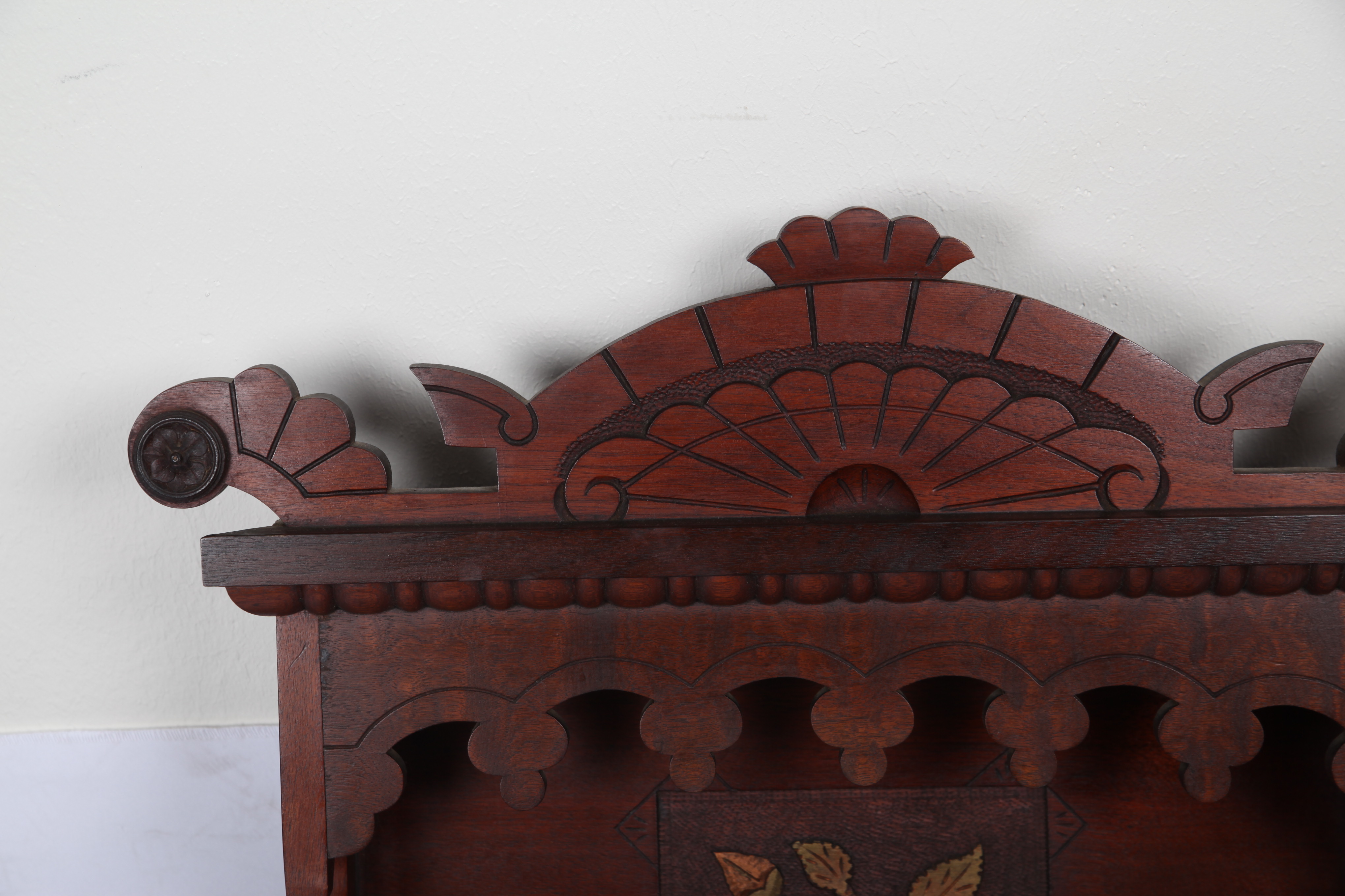 Antique Victorian East Lake Style Wall Shelf