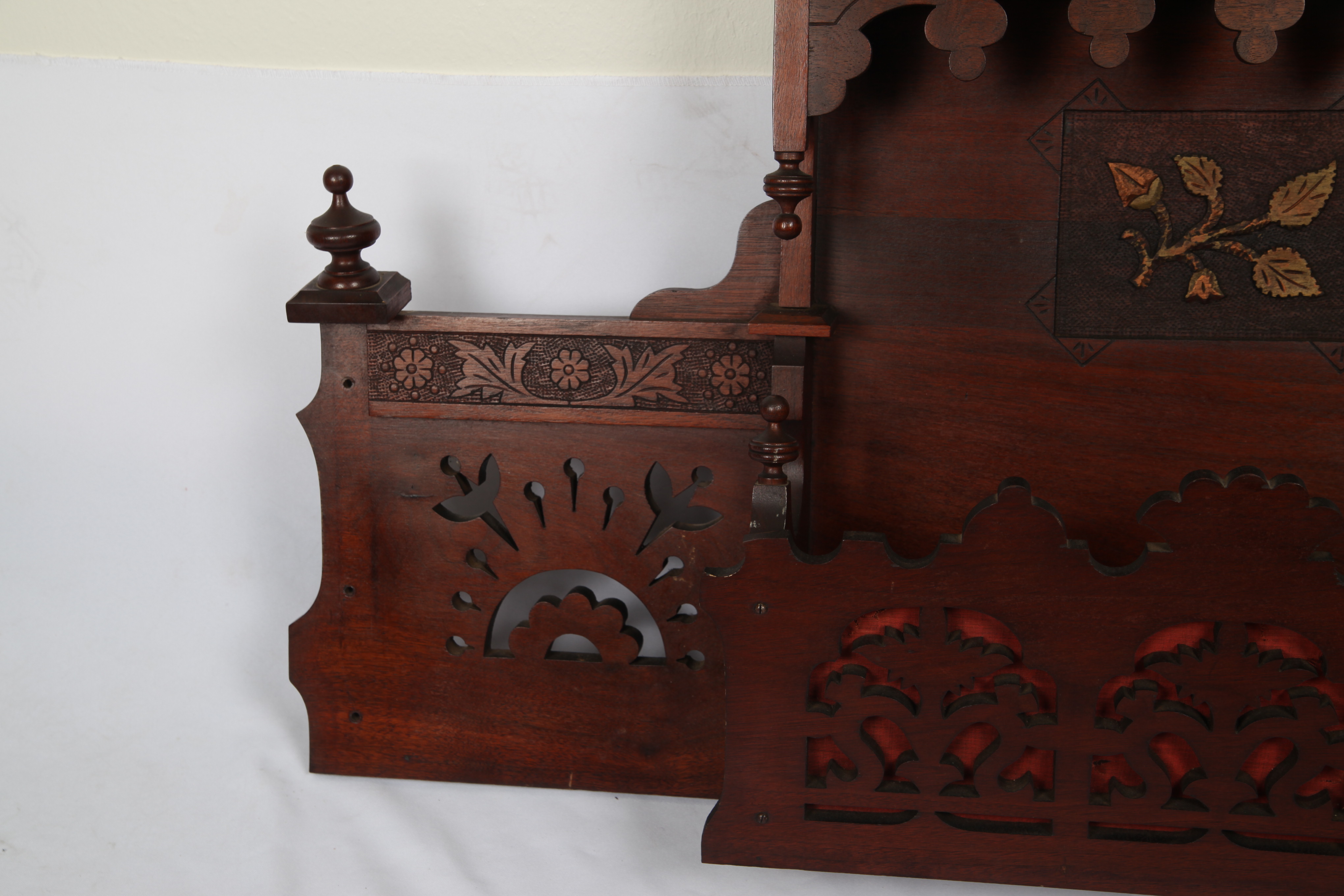 Antique Victorian East Lake Style Wall Shelf