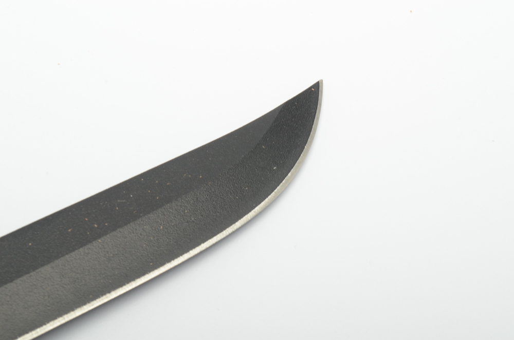 Vintage Western U.S.A. w36 Fixed Black Blade Knife