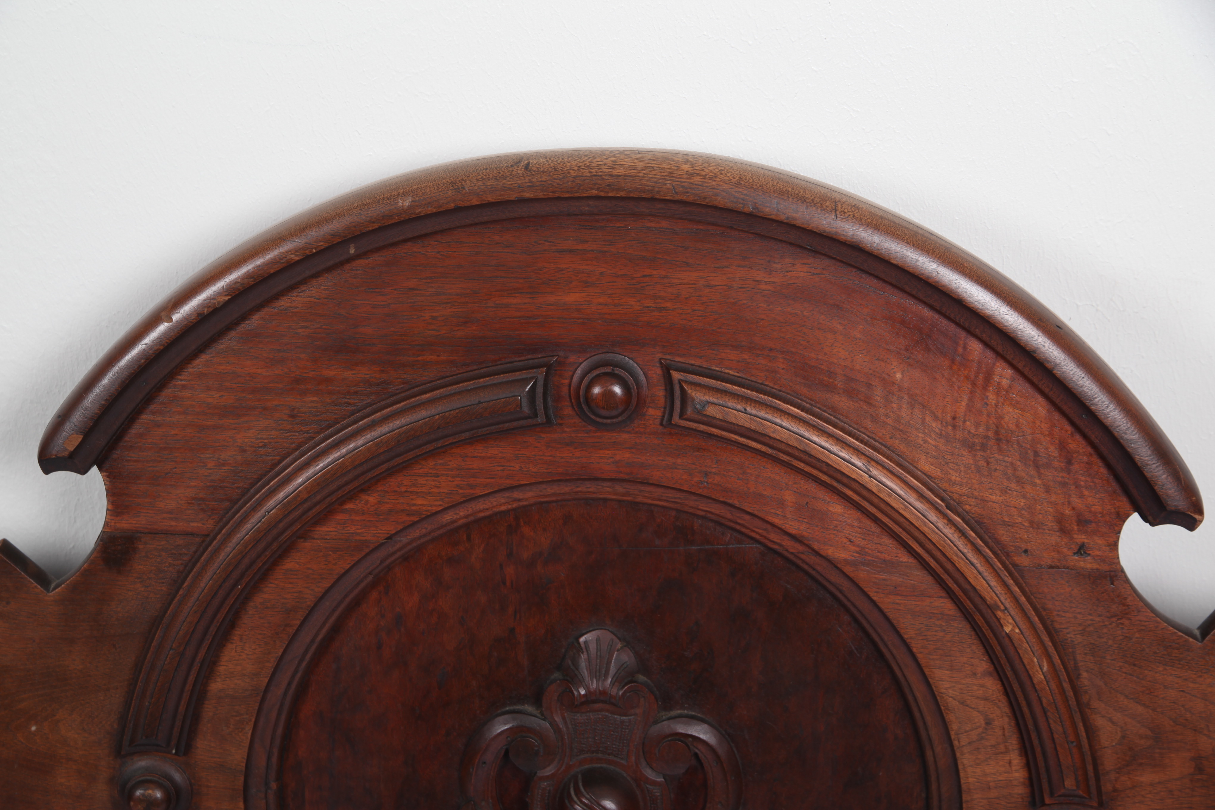 Antique Renaissance Revival Walnut Bed Frame