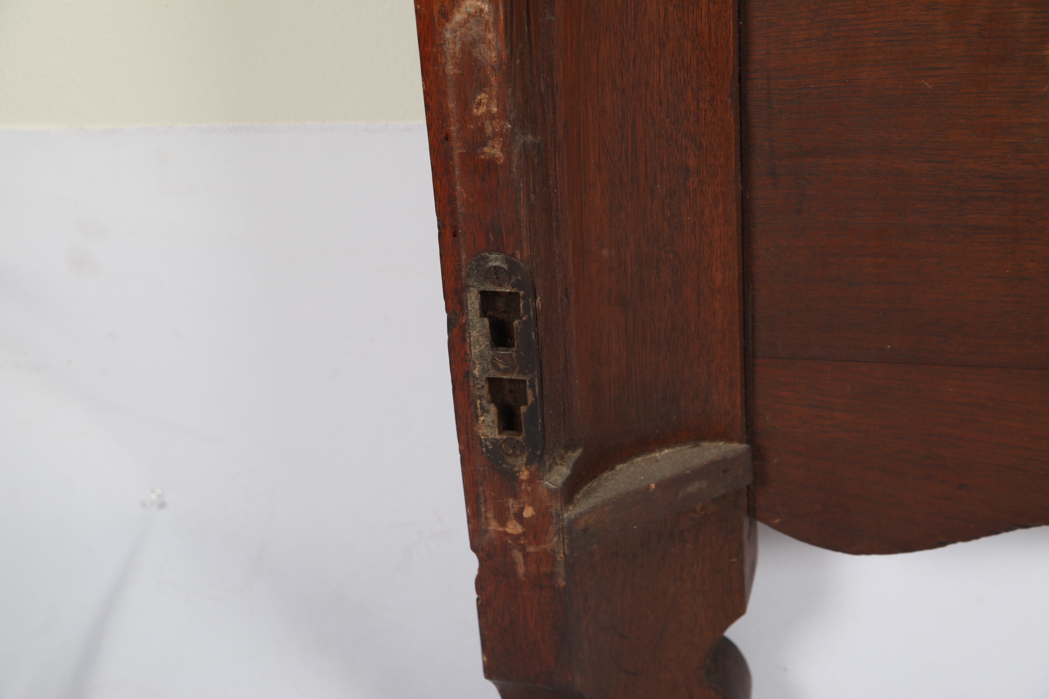 Antique Renaissance Revival Walnut Bed Frame