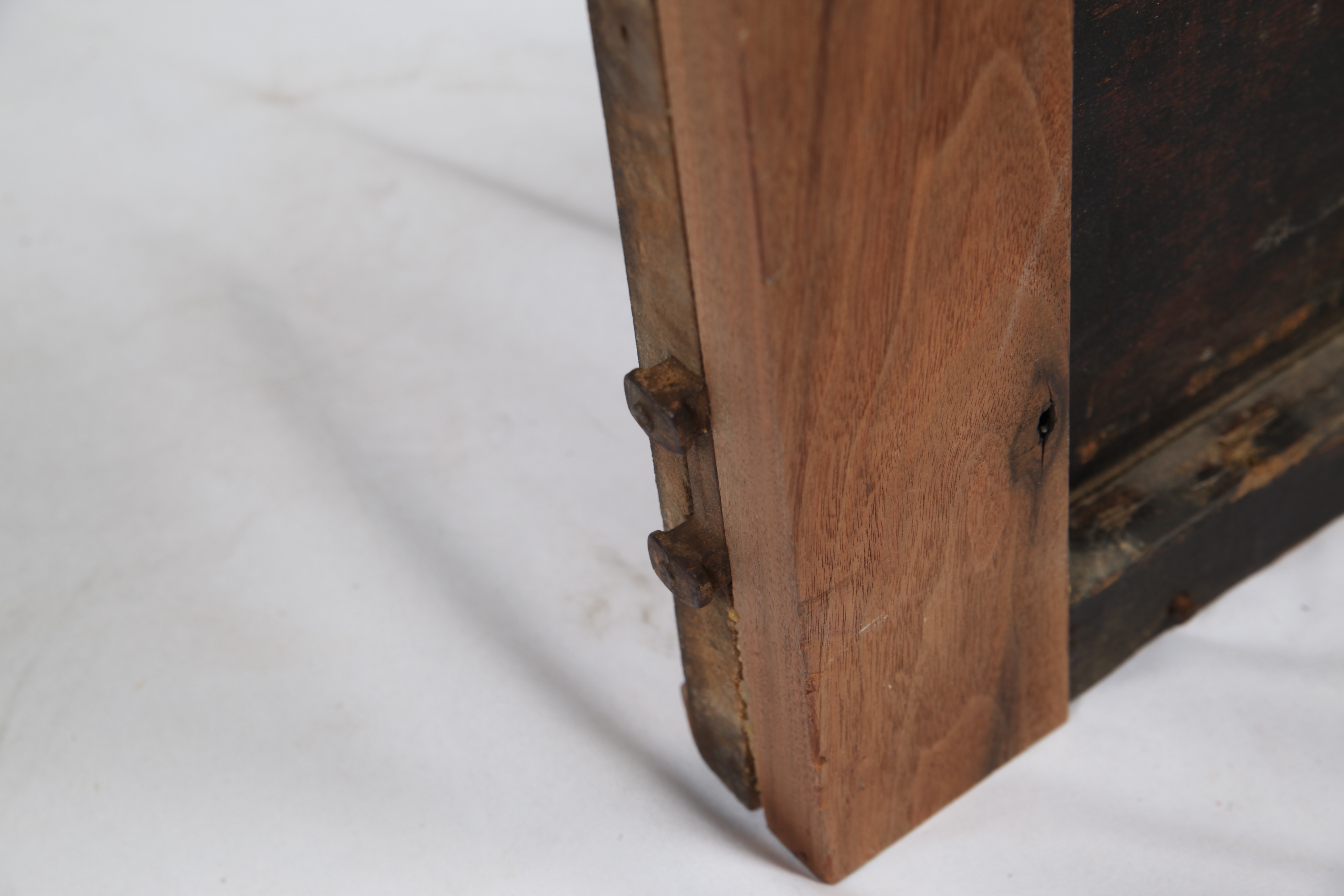 Antique Renaissance Revival Walnut Bed Frame