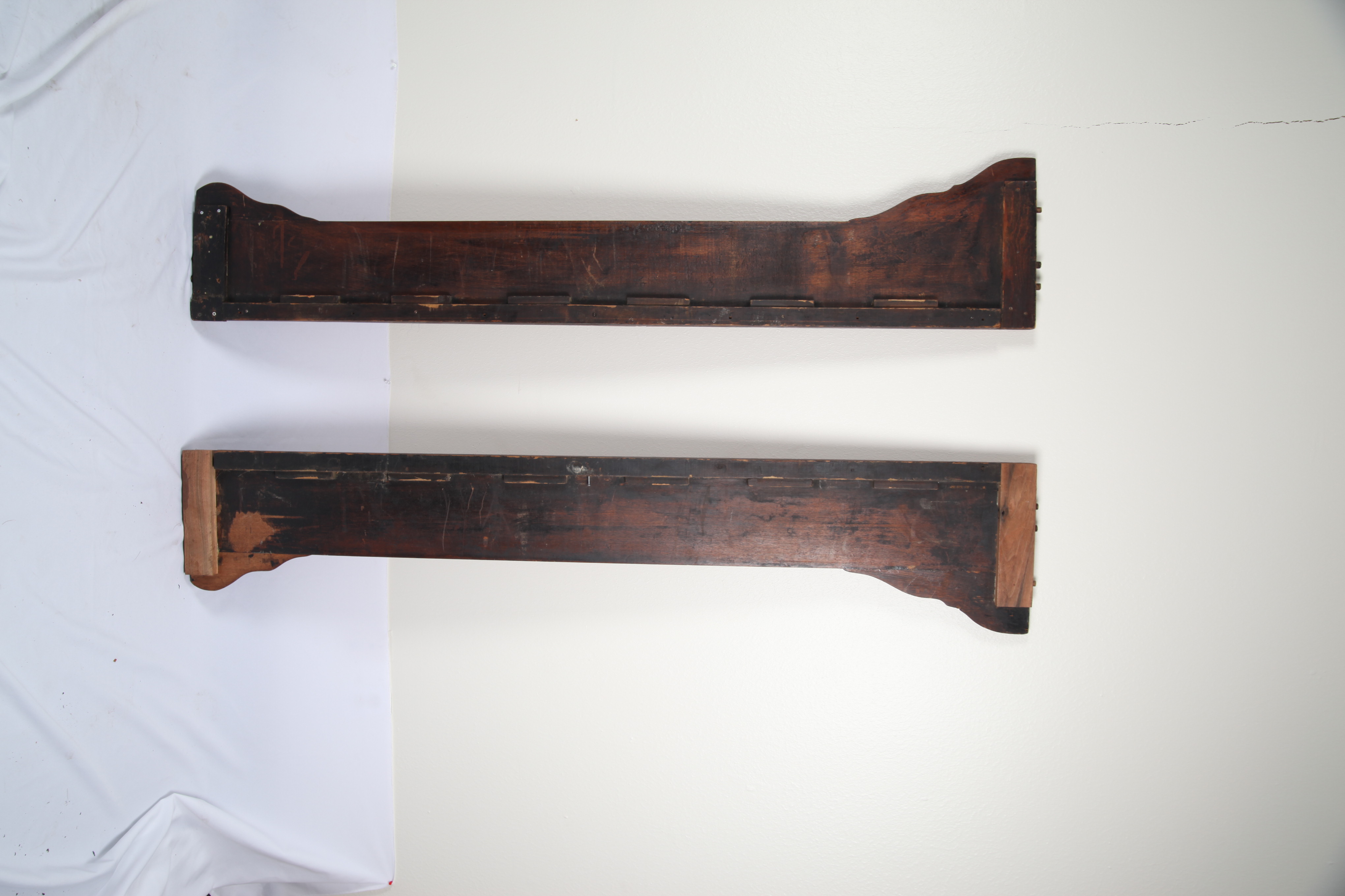 Antique Renaissance Revival Walnut Bed Frame