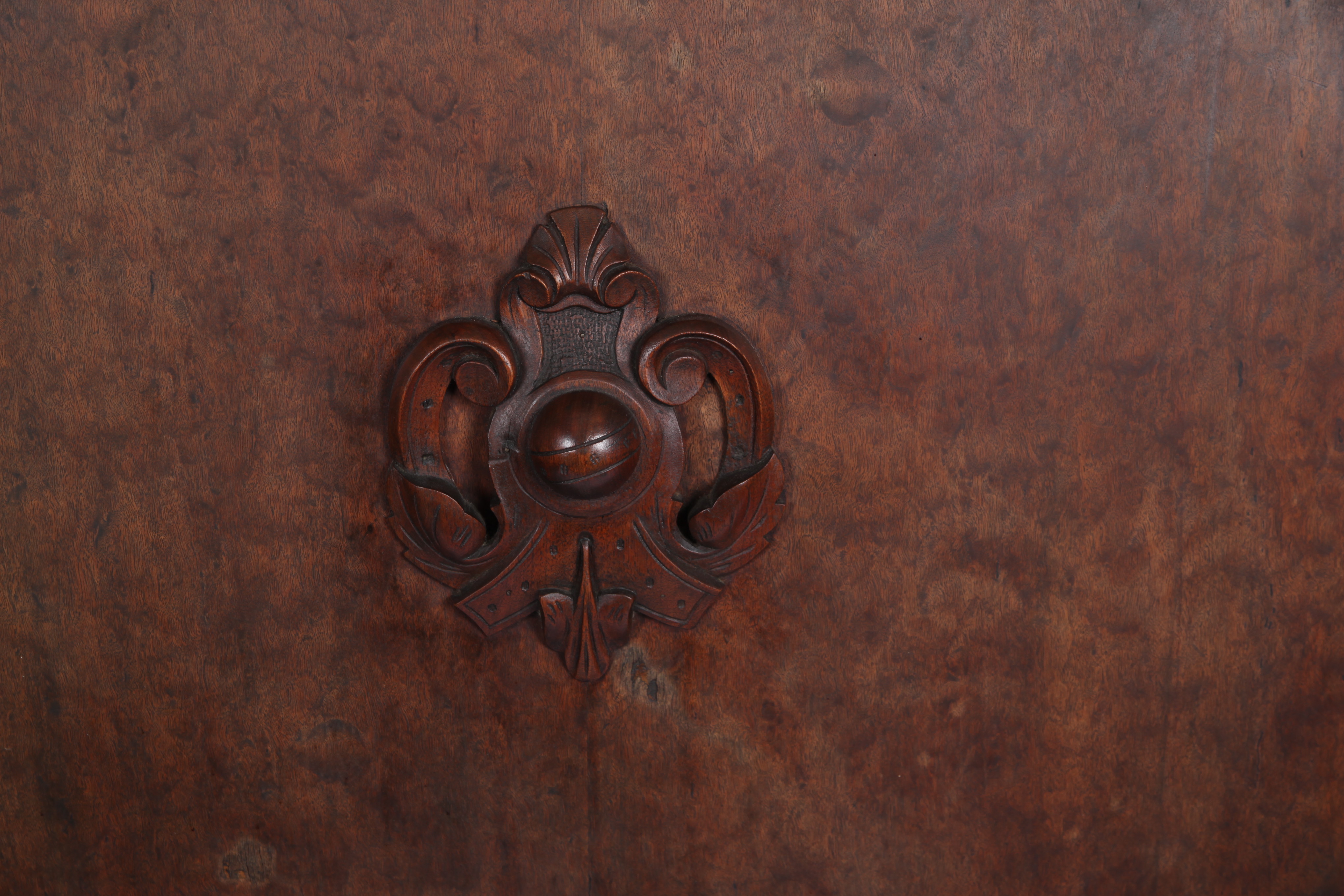 Antique Renaissance Revival Walnut Bed Frame