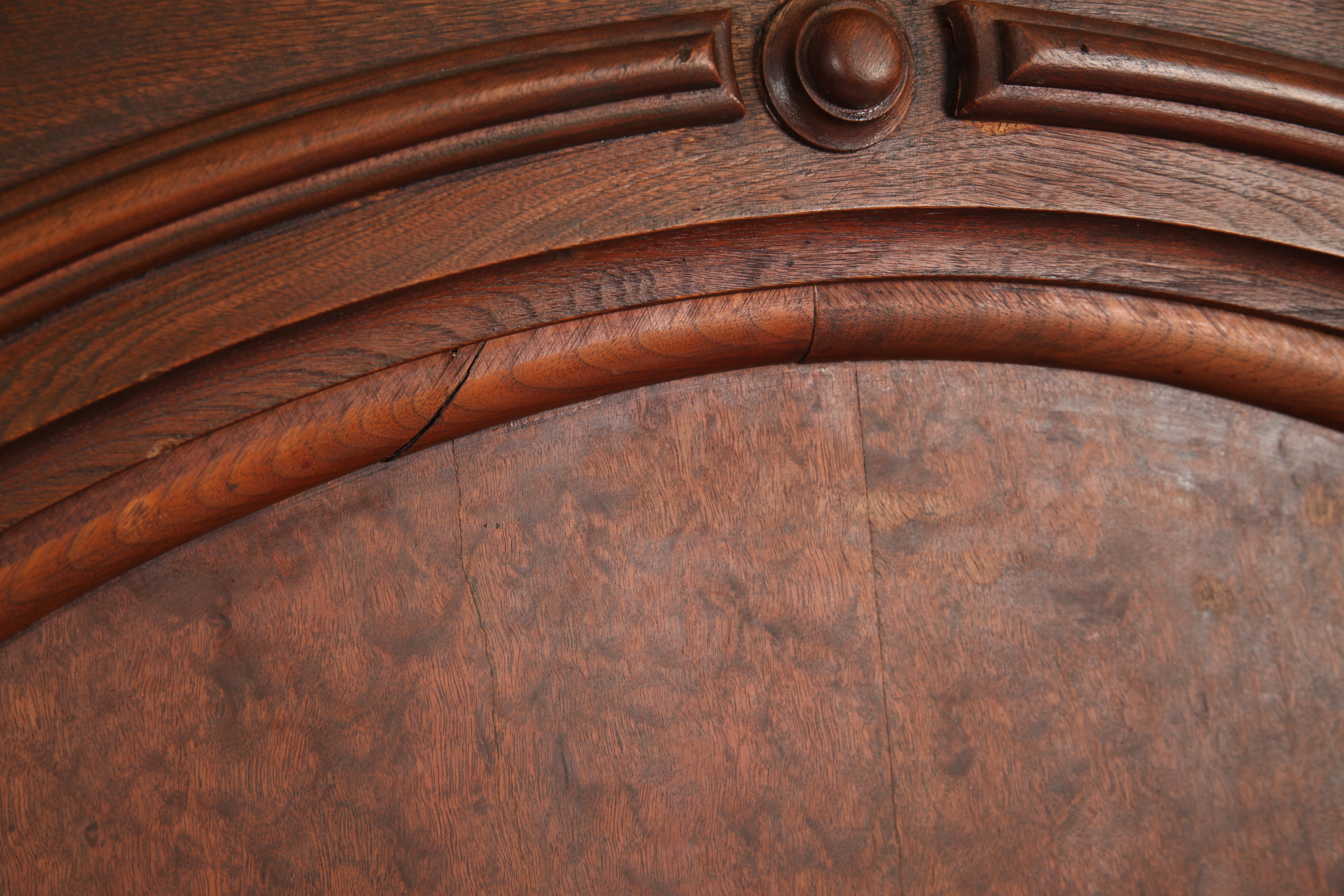 Antique Renaissance Revival Walnut Bed Frame