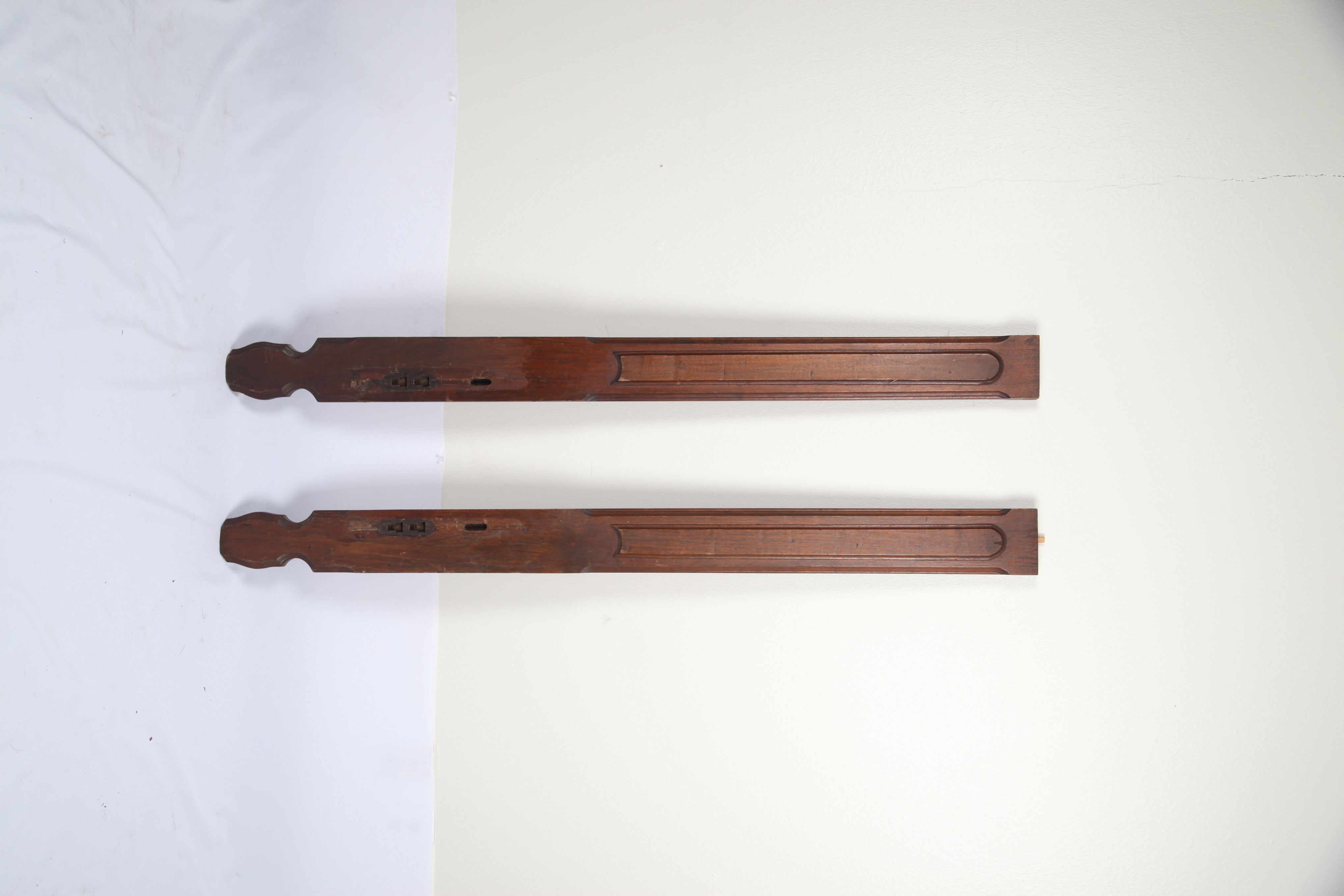 Antique Renaissance Revival Walnut Bed Frame