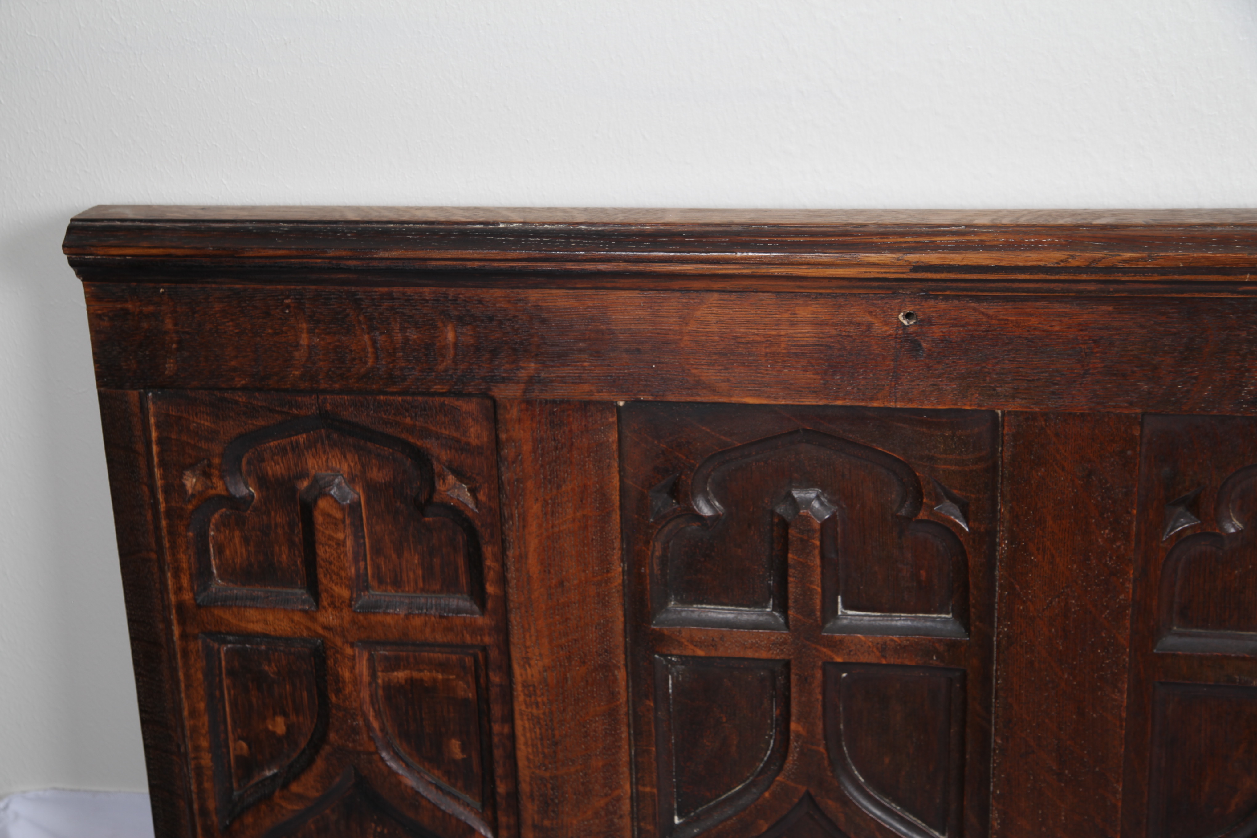 Carved Oak Architectural Panel