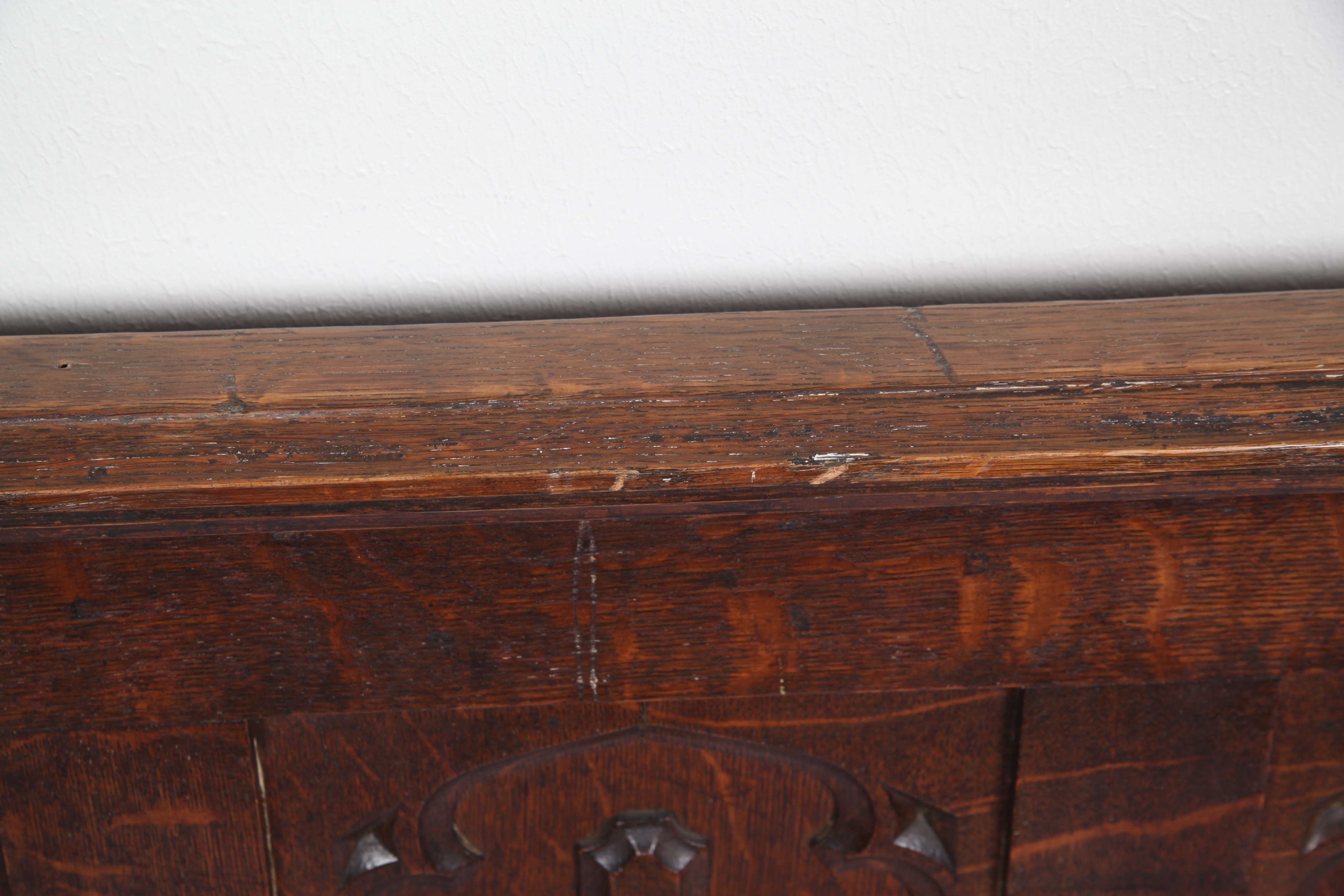 Carved Oak Architectural Panel