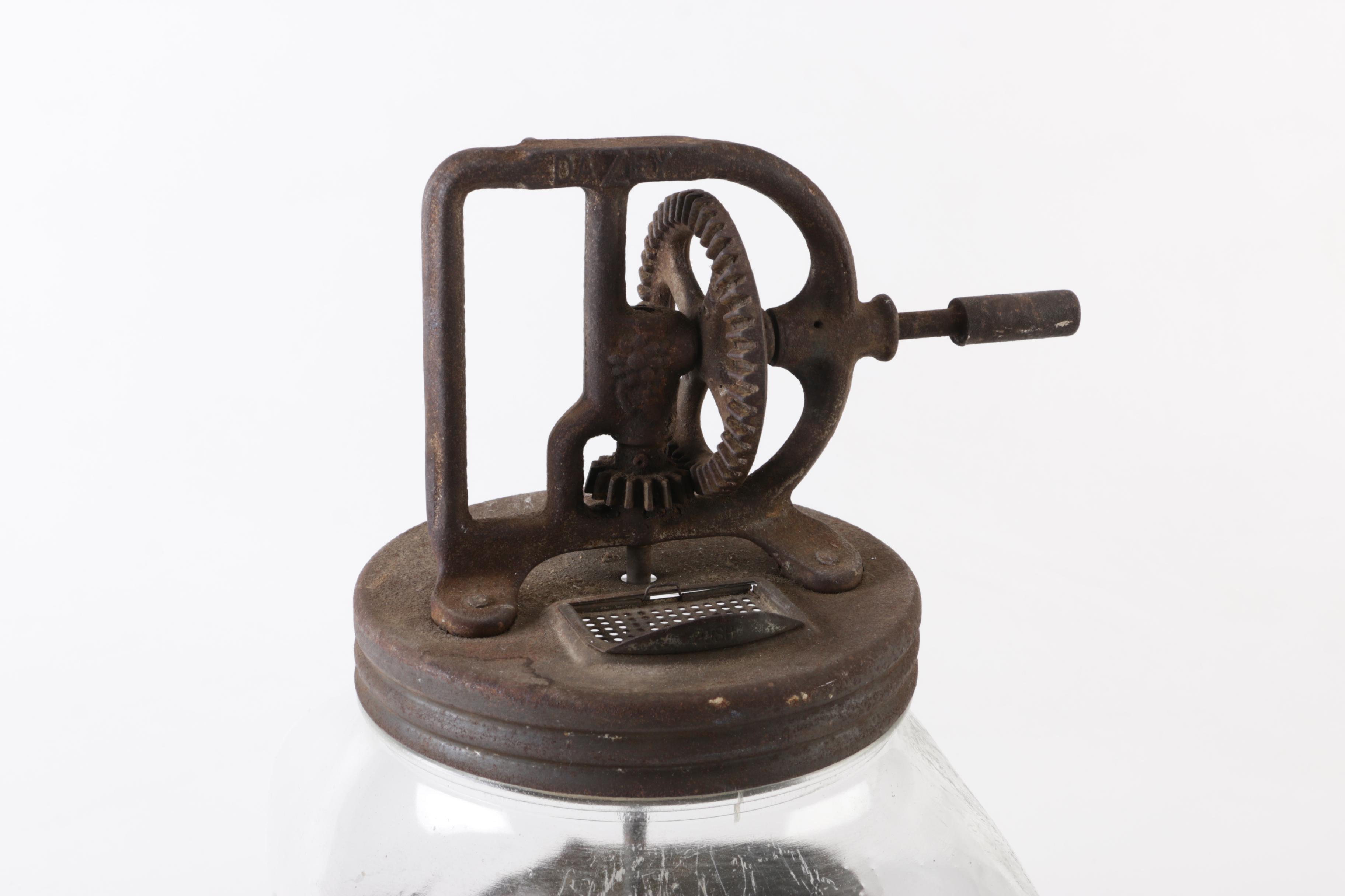 Vintage Arcade Mfg. Co "Favorite Mill" Coffee Grinder and Dazey Dairy Churn