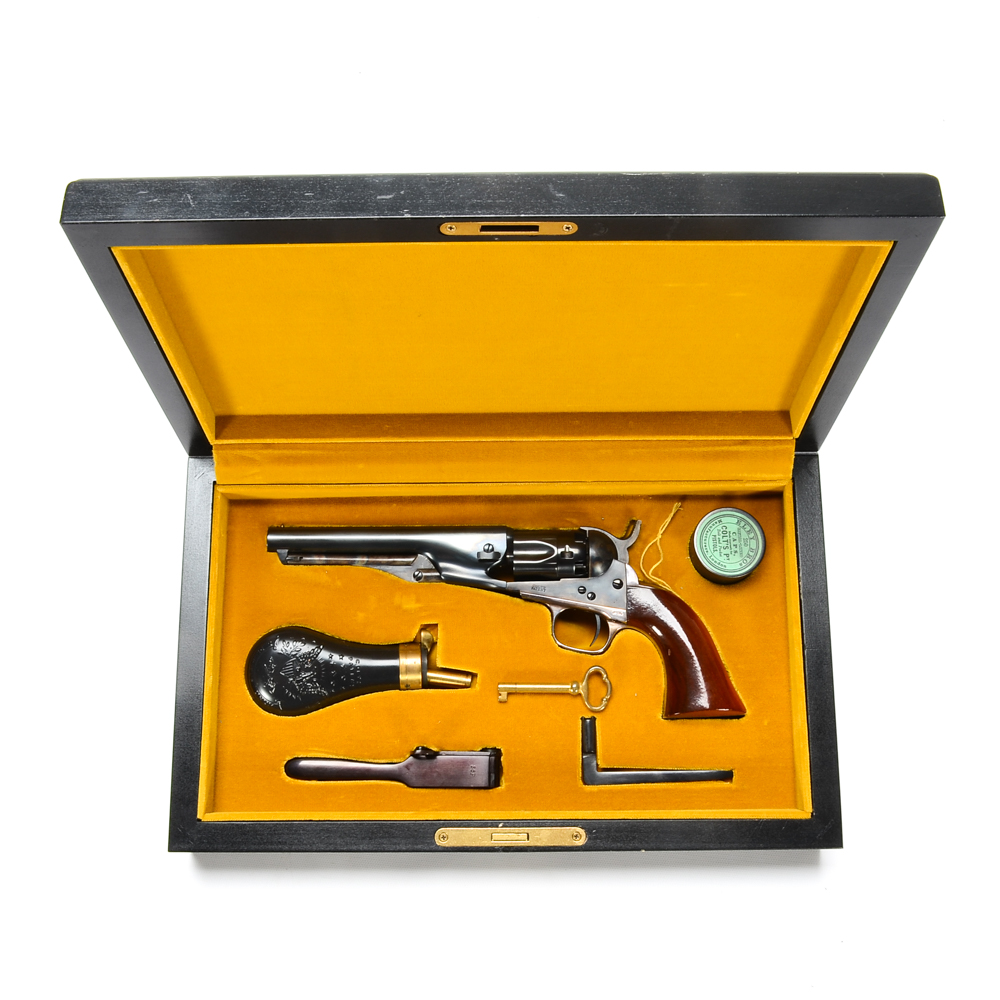 Authentic Cased Black Powder Colt "1862 Pocket Police" Revolver