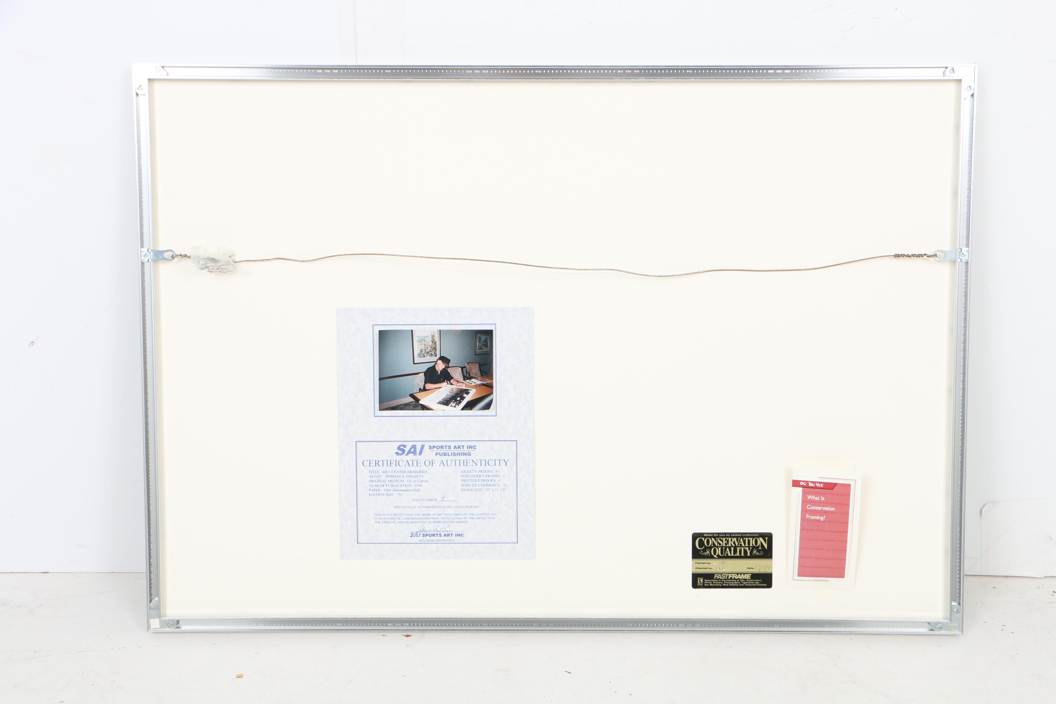 Terrence Fogarty Limited Edition Offset Lithograph "Met Center Memories"