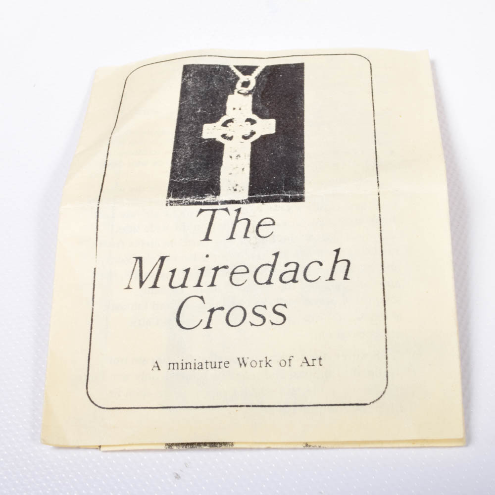 Sterling Silver "Muiredach" Cross Pendant Necklace