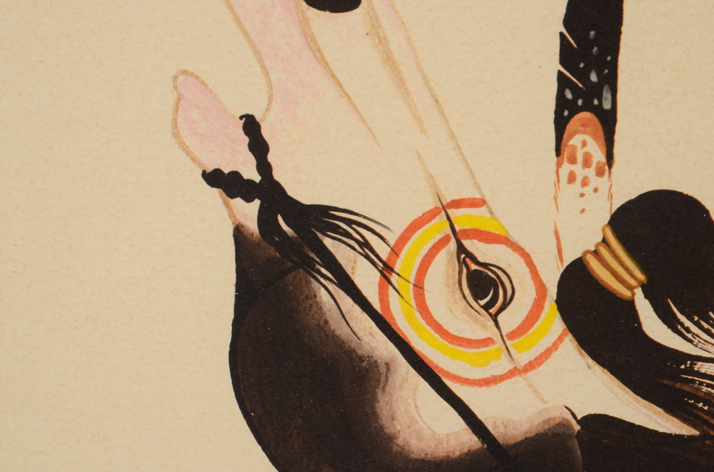 Rance Hood Signed Limited Edition Offset Lithgoraph after "War Chief"