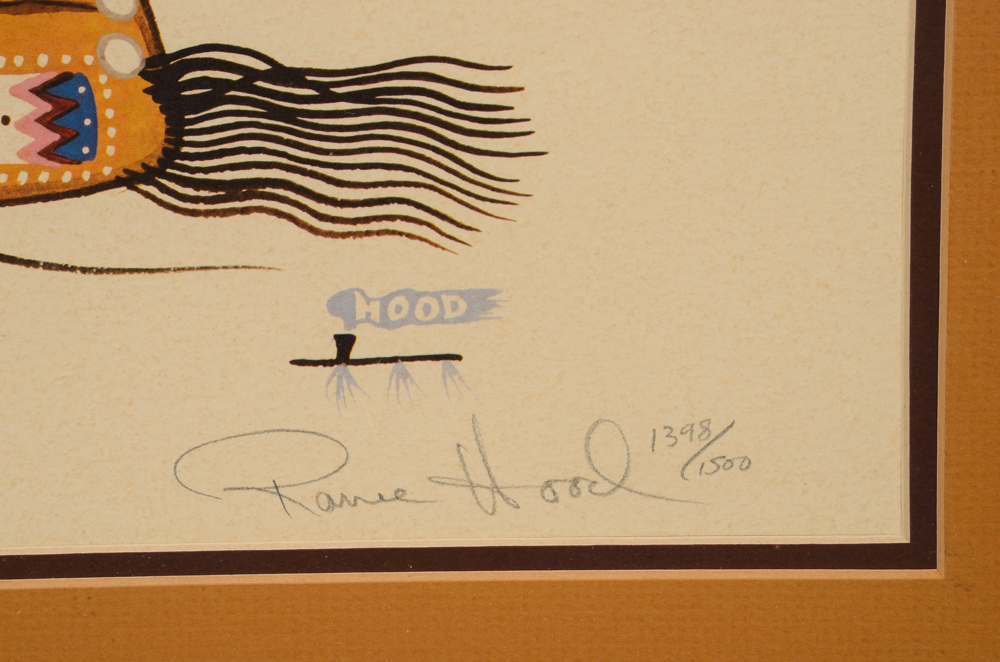 Rance Hood Signed Limited Edition Offset Lithgoraph after "War Chief"