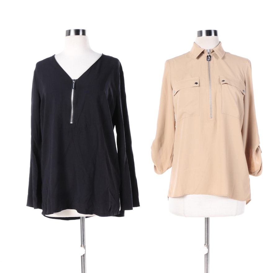 Two Michael by Michael Kors Crepe Blouses