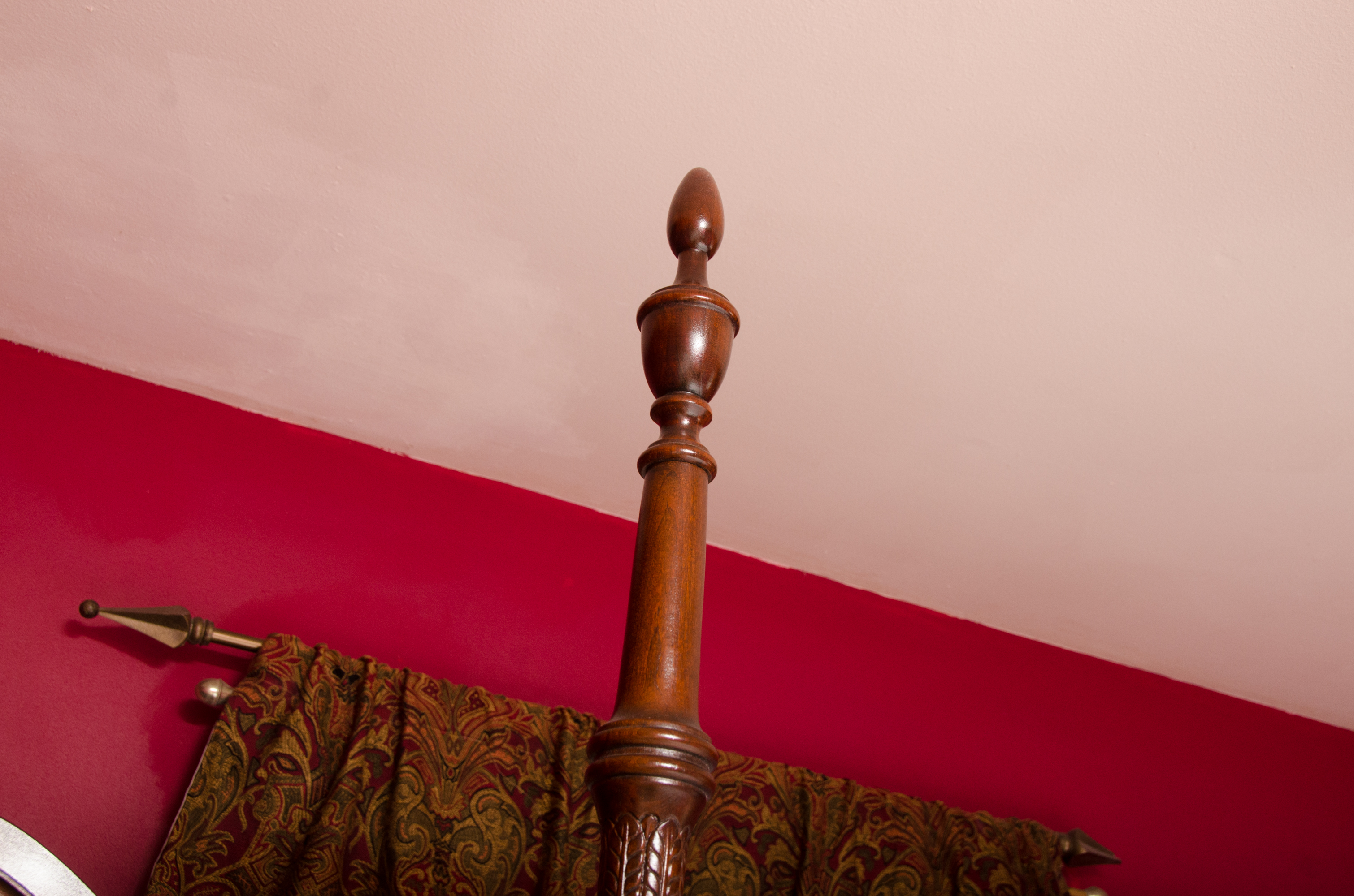 Vintage Regency Style Queen Four Poster Bed Frame