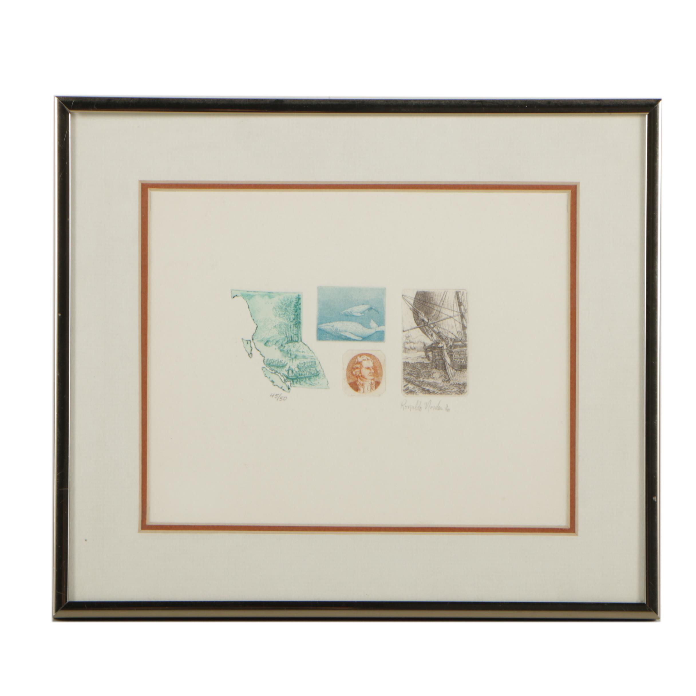 Ronaldo Norden 1978 Etching