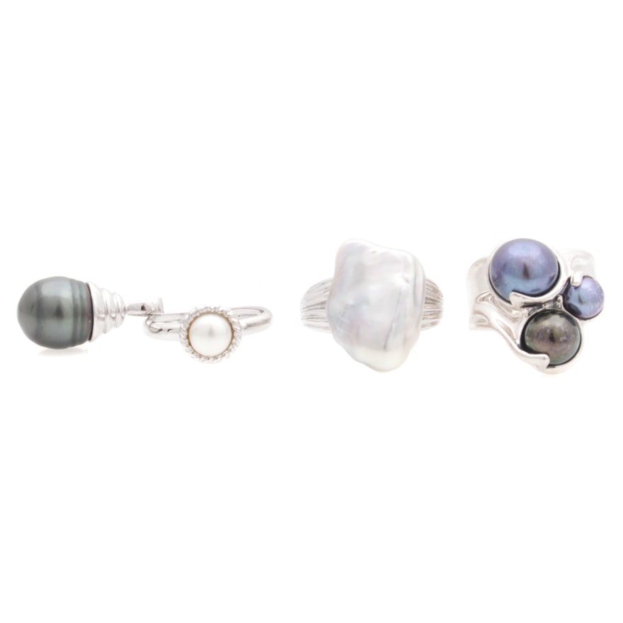 Sterling Silver Cultured Pearl Jewelry Featuring Honora