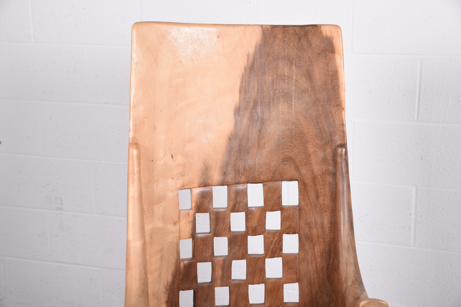 Exotic Wood Lion Chair