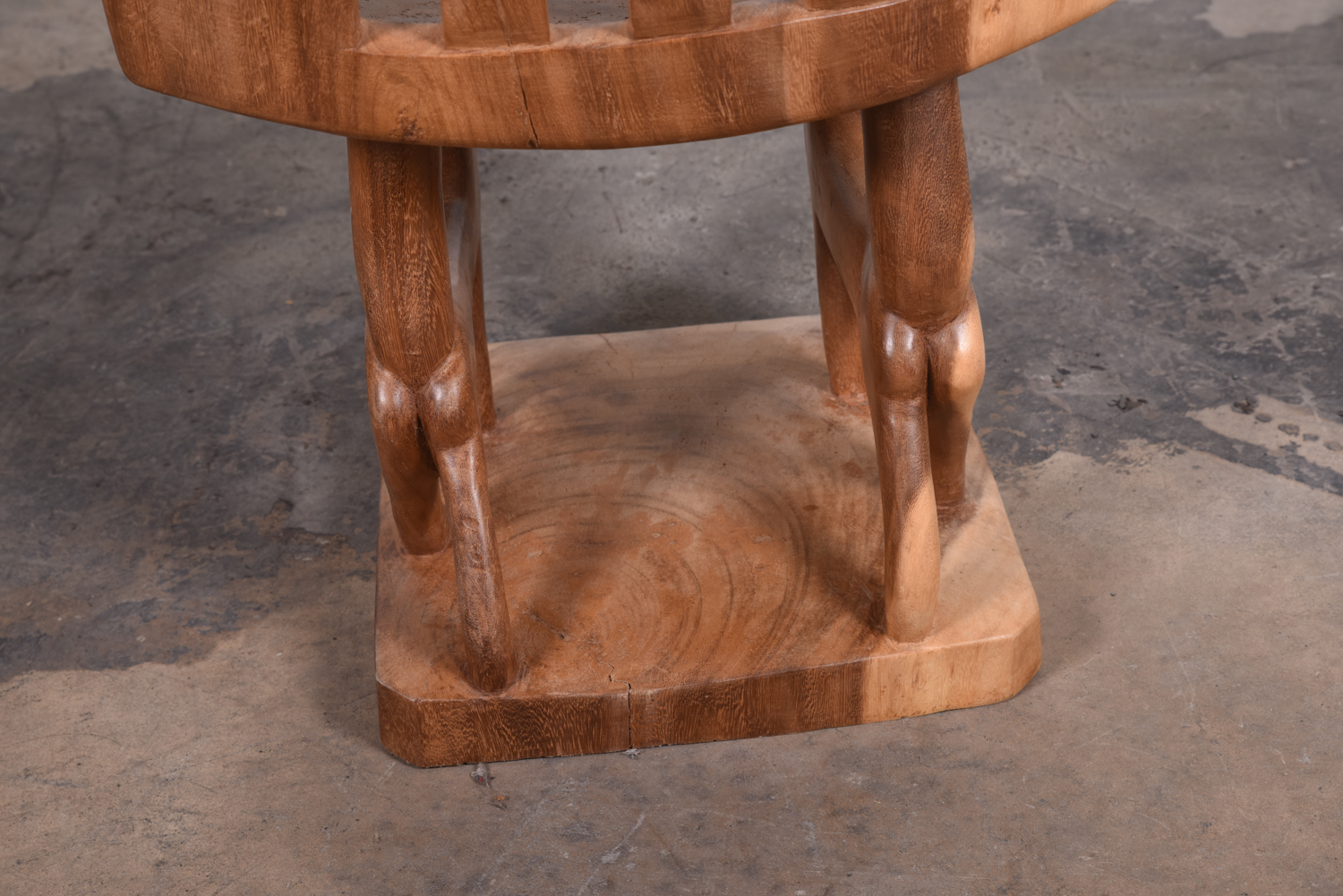 Exotic Wood Lion Chair