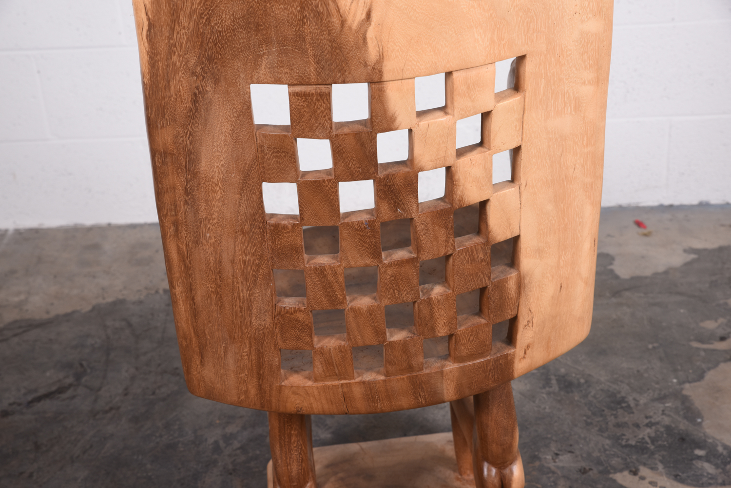 Exotic Wood Lion Chair