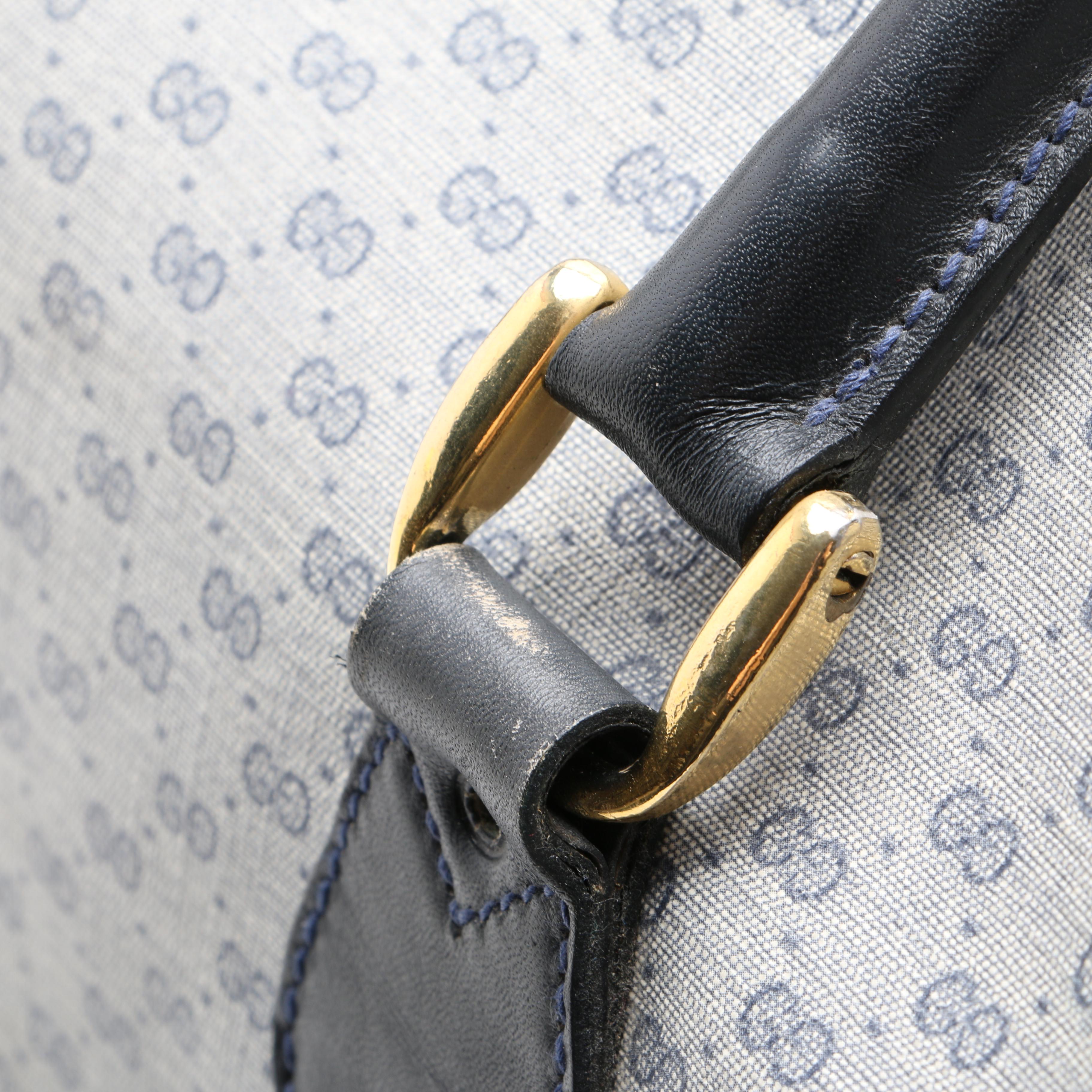 1980s Vintage Gucci Signature Duffle Bag