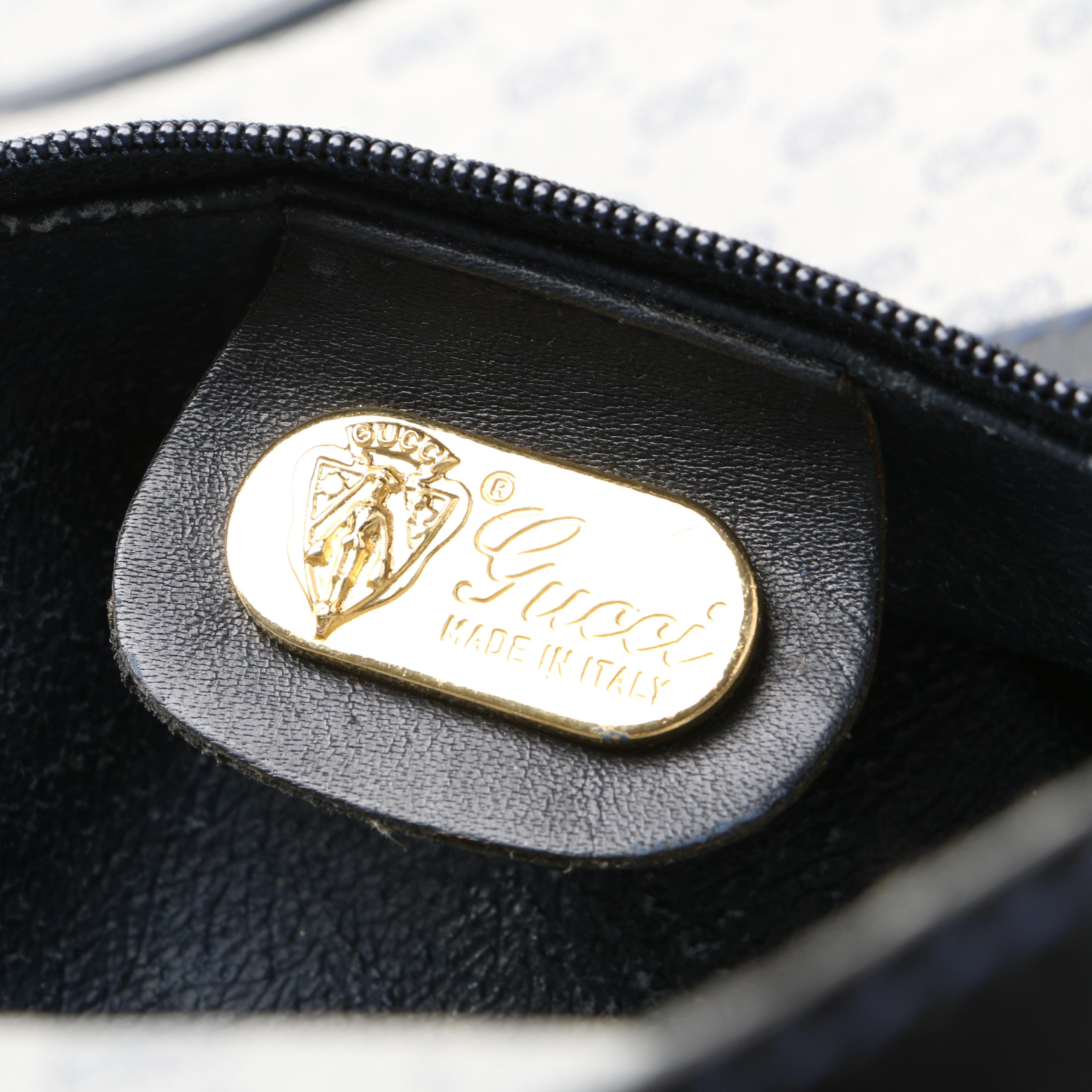 1980s Vintage Gucci Signature Duffle Bag