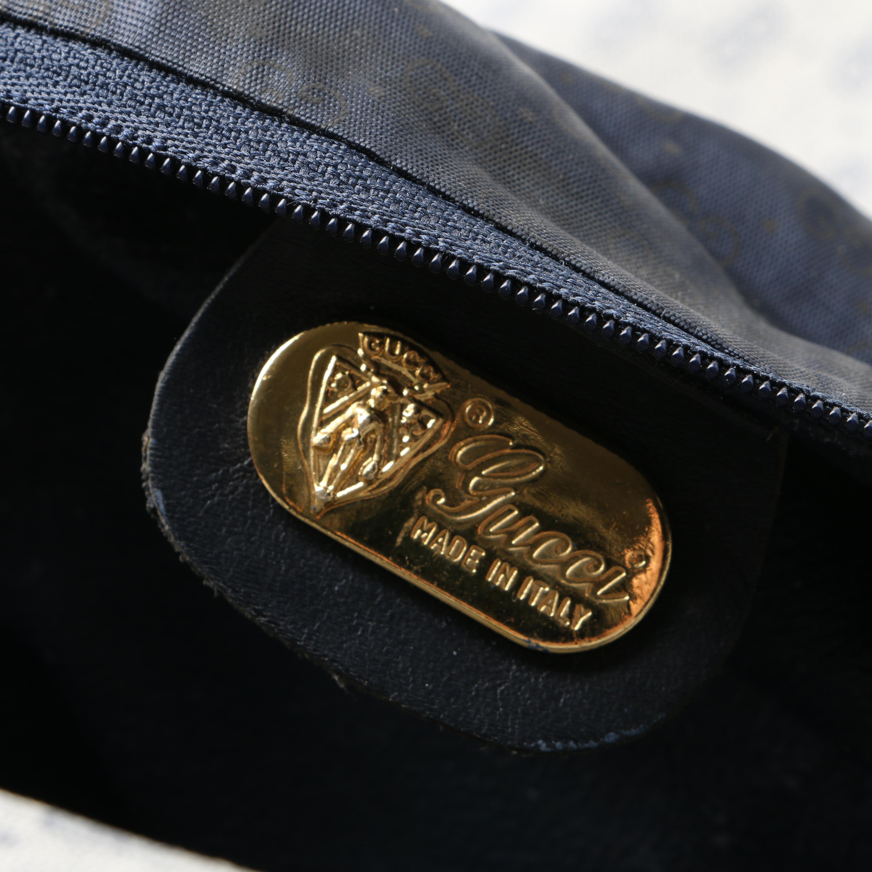 1980s Vintage Gucci Signature Duffle Bag