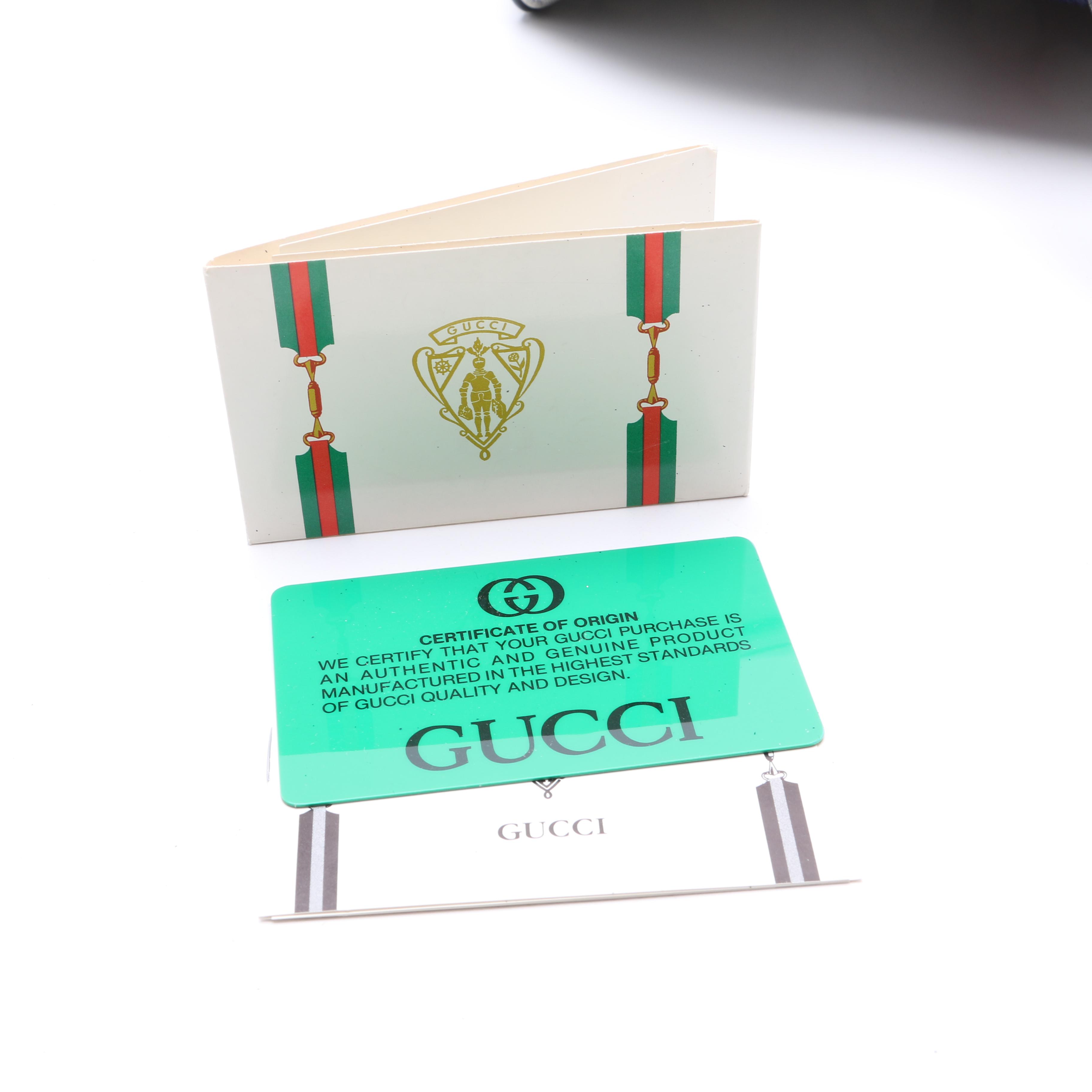 1980s Vintage Gucci Signature Duffle Bag