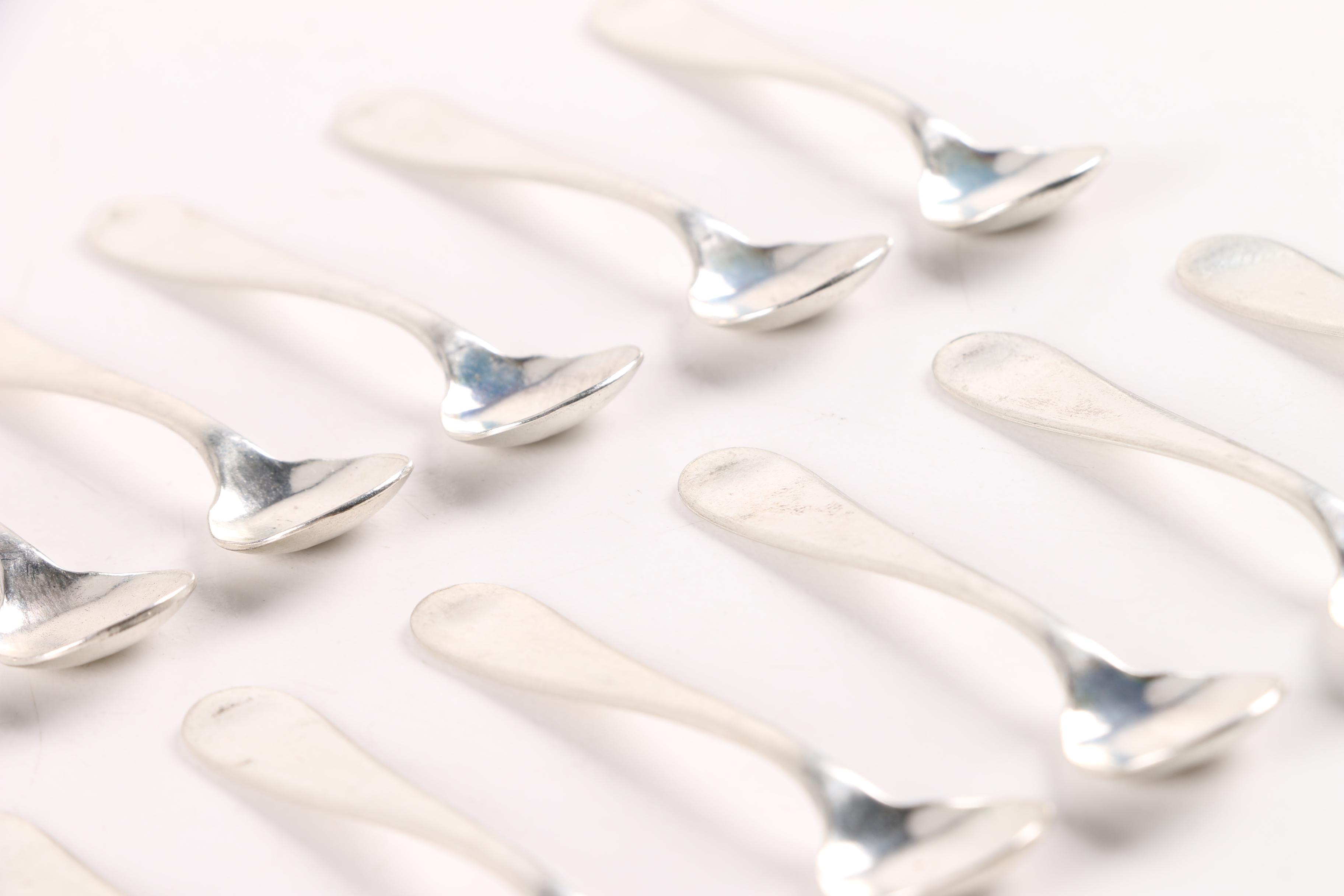 Sterling Silver Salt Cellar Spoons