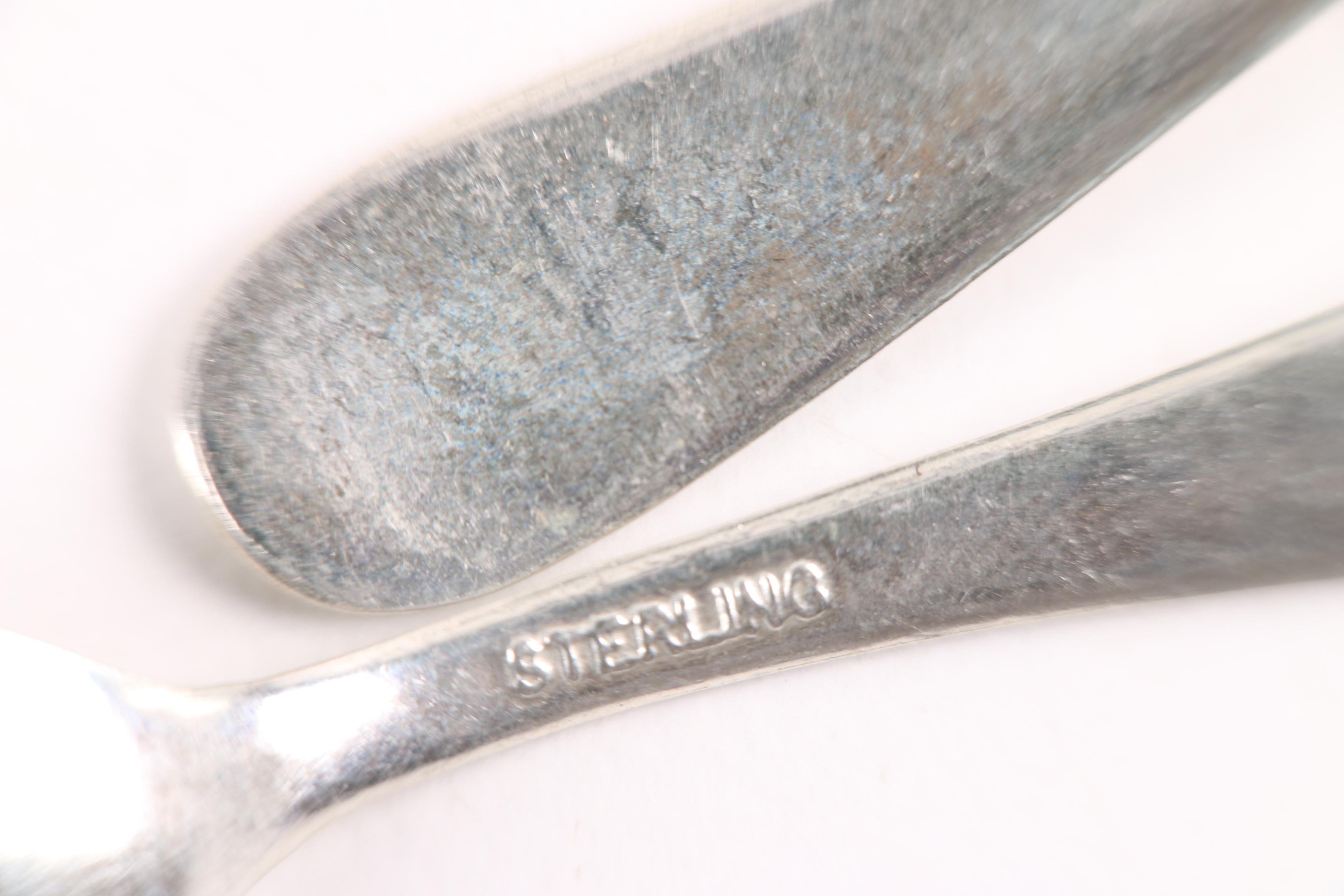 Sterling Silver Salt Cellar Spoons