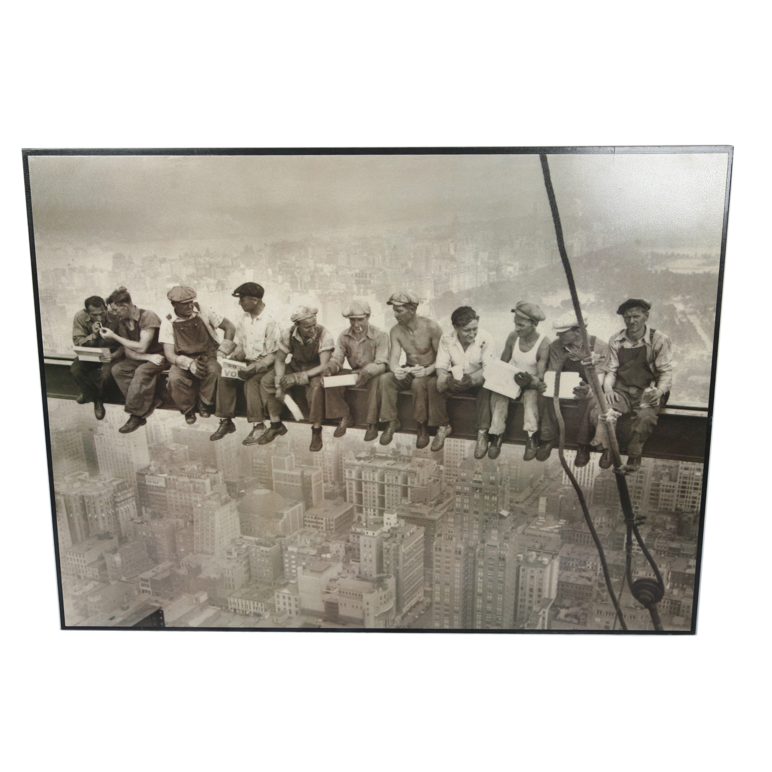 Offset Lithograph on Paper "Lunch Atop a Skyscraper"