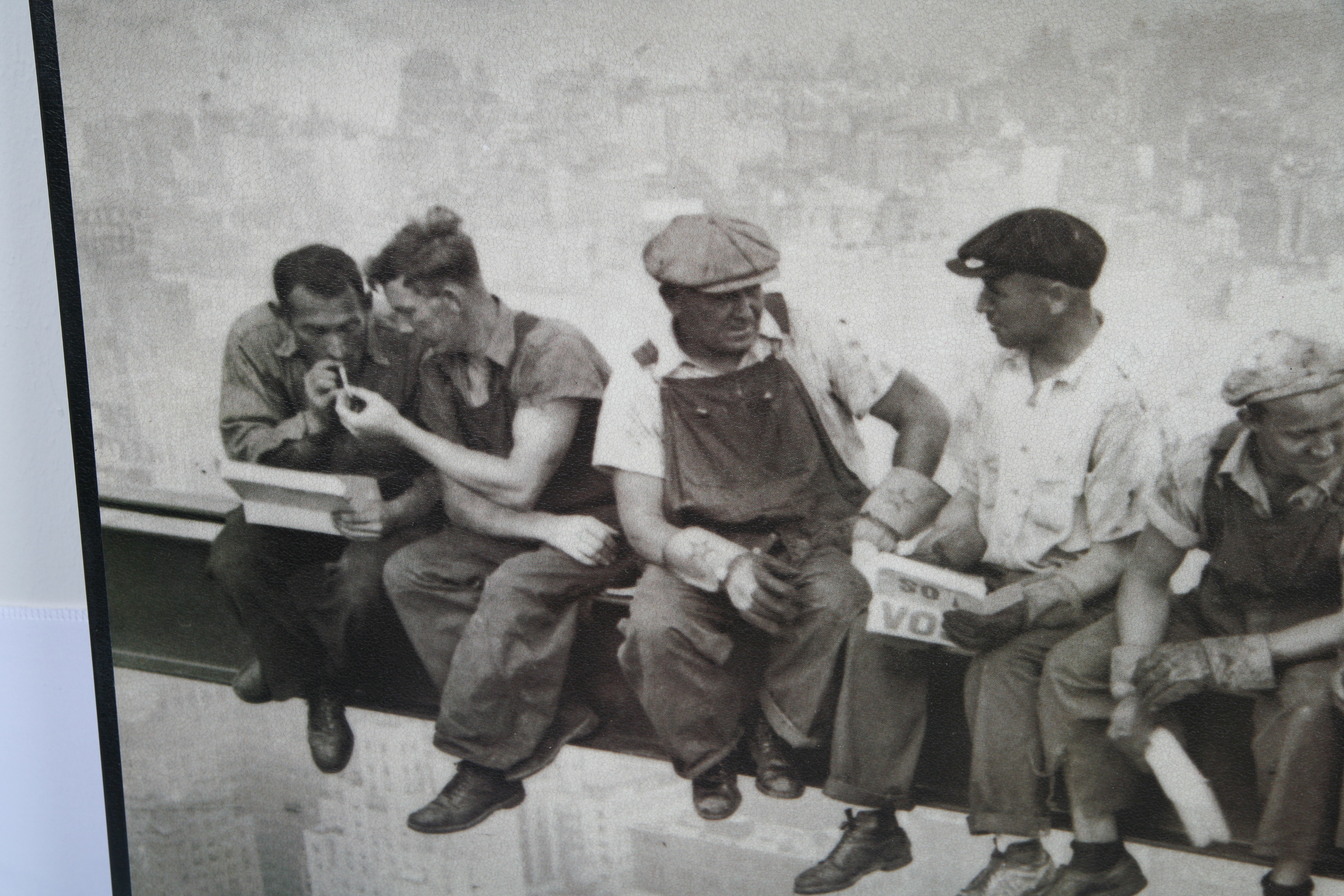 Offset Lithograph on Paper "Lunch Atop a Skyscraper"