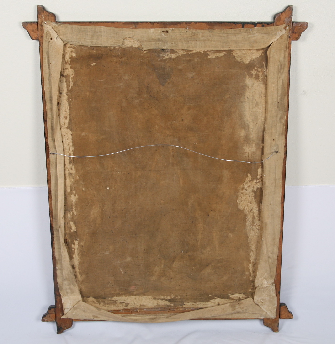 Vintage Oil Painting of Saint Mark with Lion