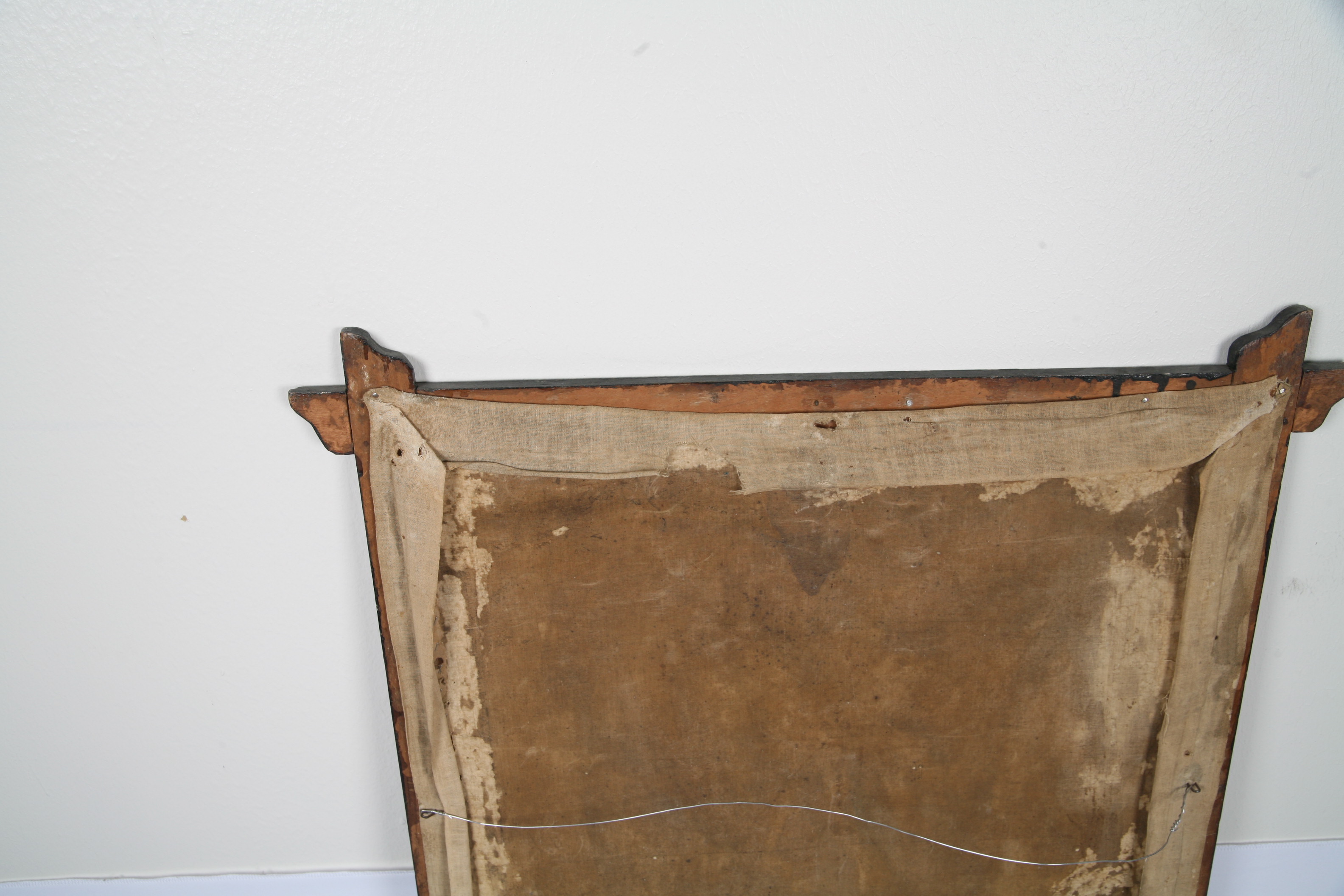 Vintage Oil Painting of Saint Mark with Lion