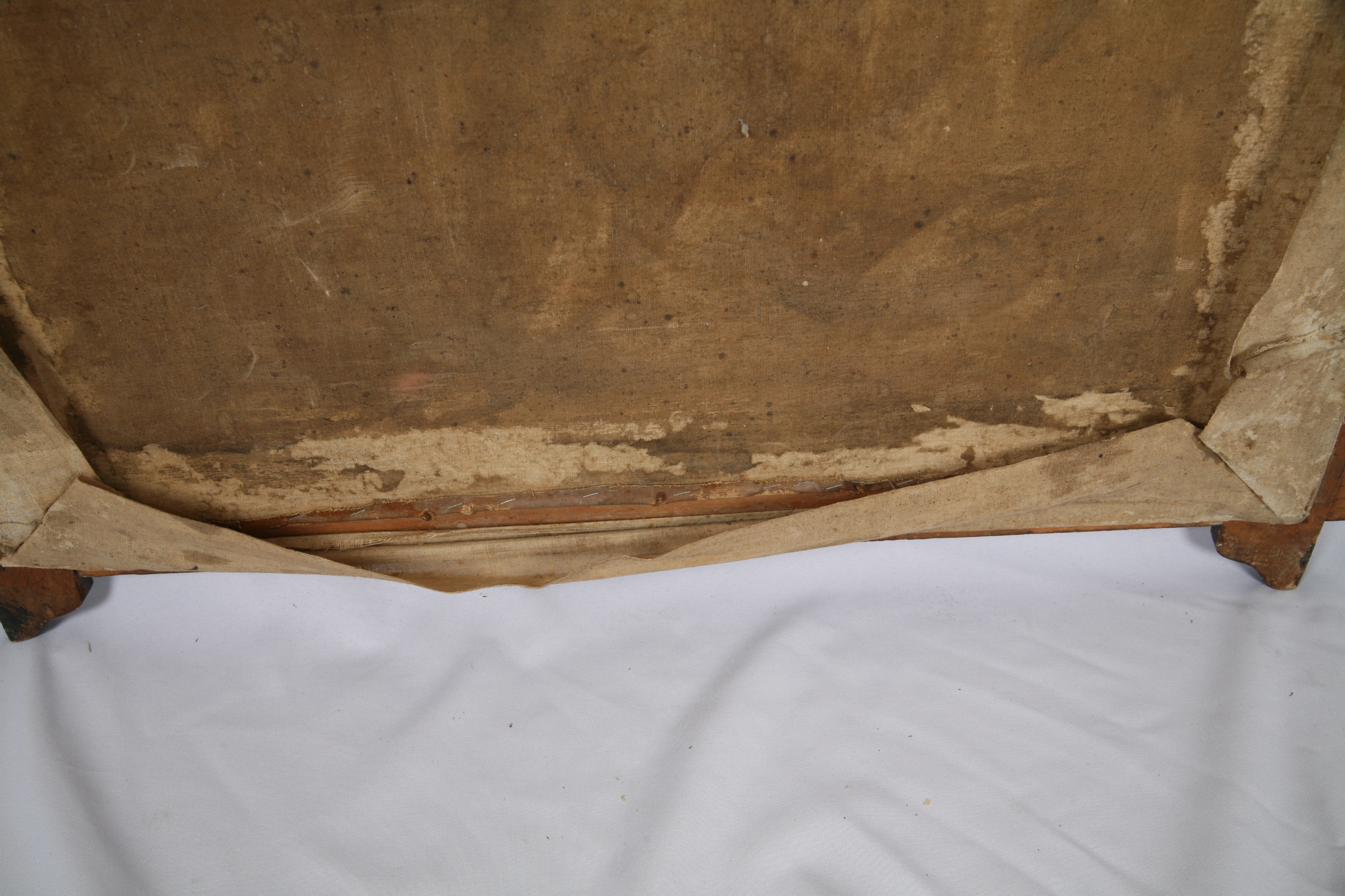 Vintage Oil Painting of Saint Mark with Lion