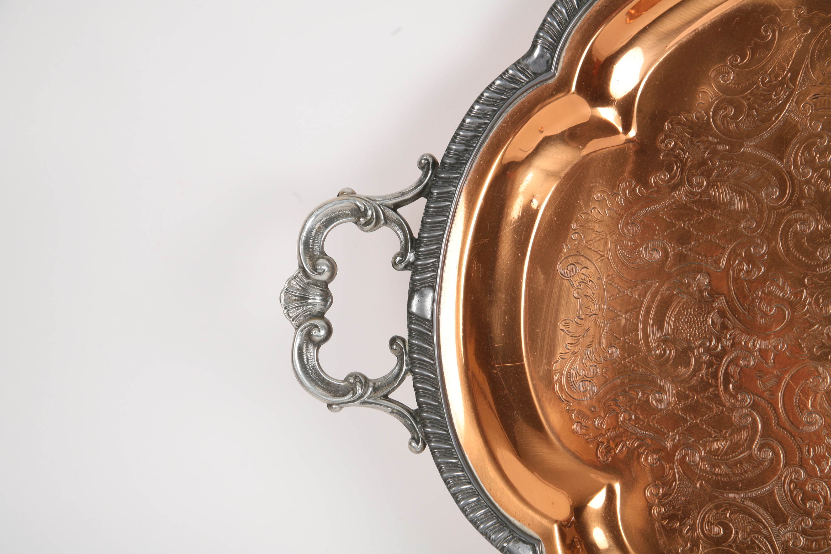 Silver on Copper Tray by FB Rogers Silver Company
