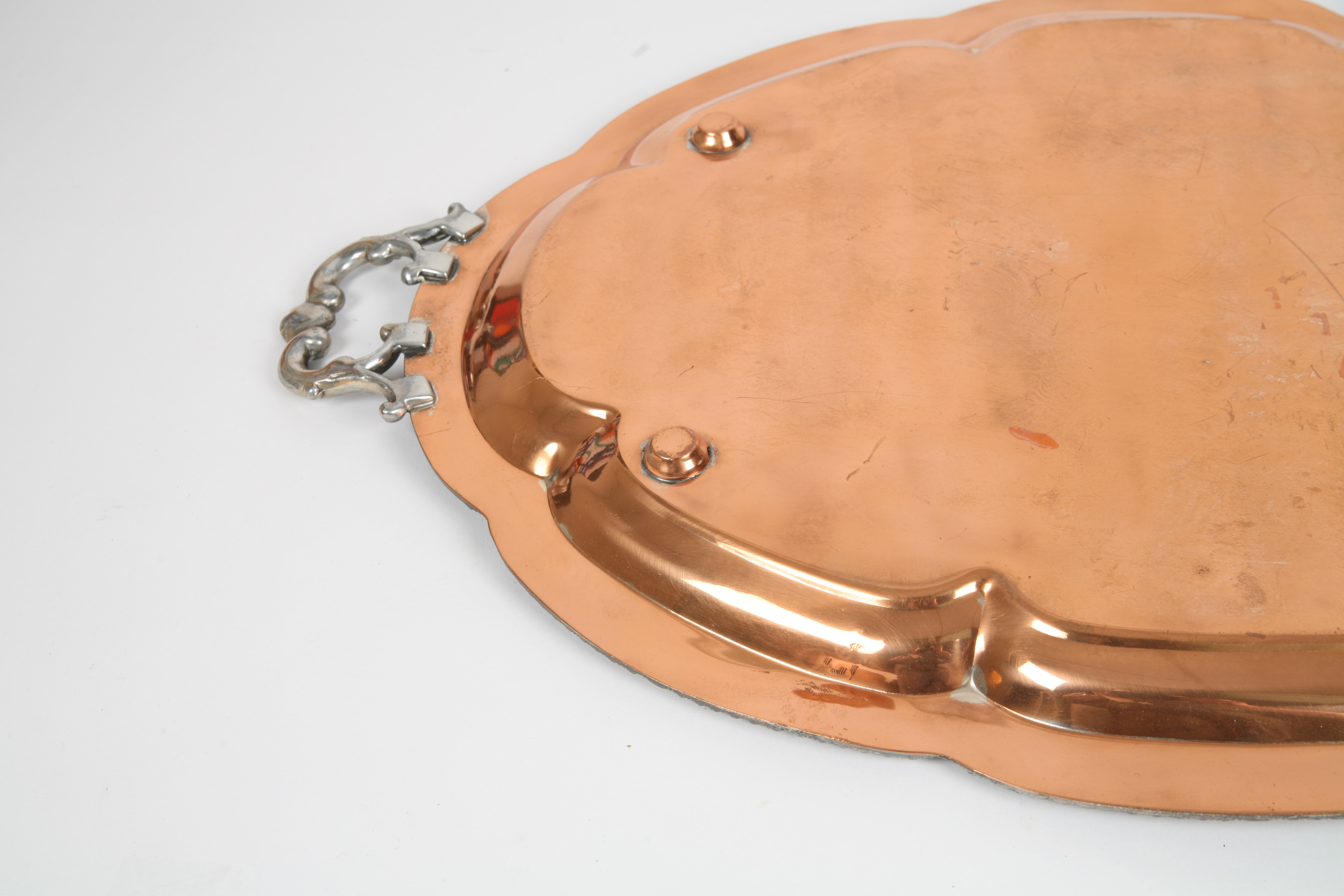 Silver on Copper Tray by FB Rogers Silver Company