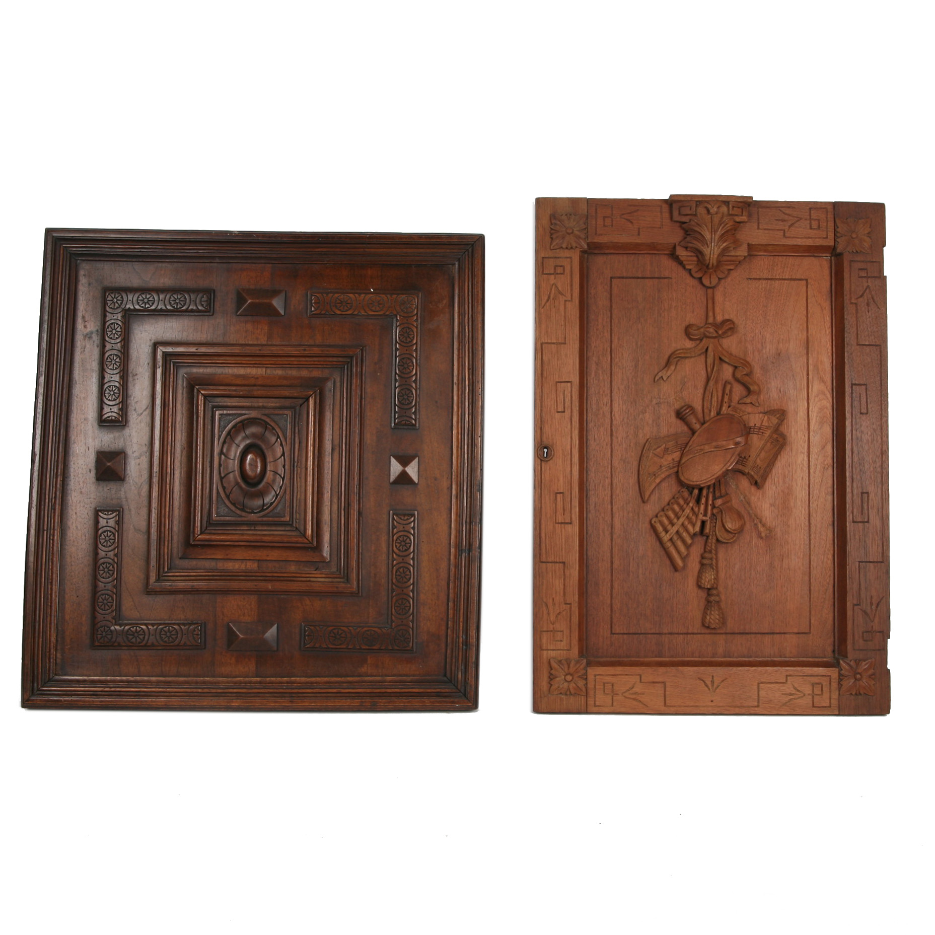 Repurposed Carved Wooden Plaques