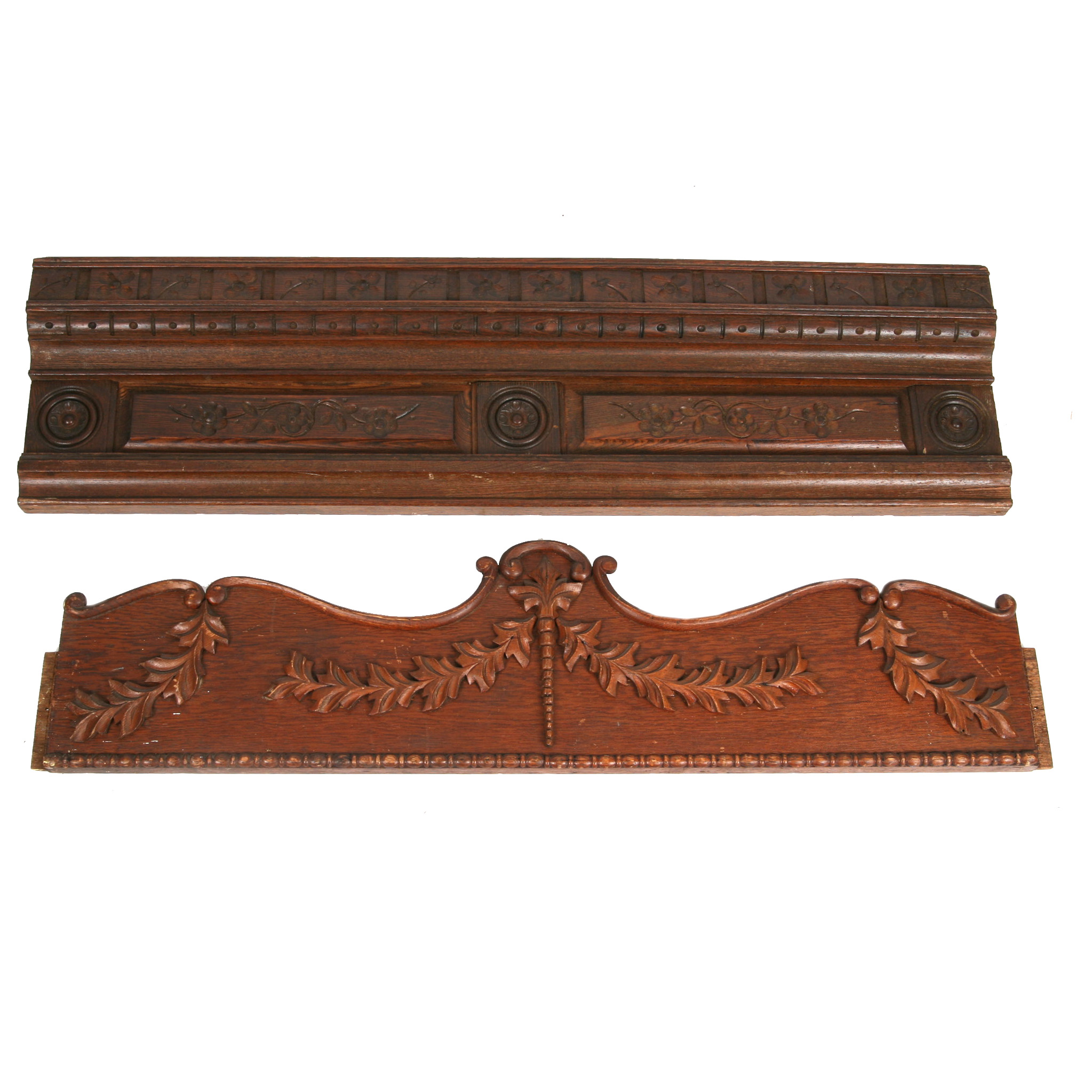 Carved Oak Architectural Molding Panels