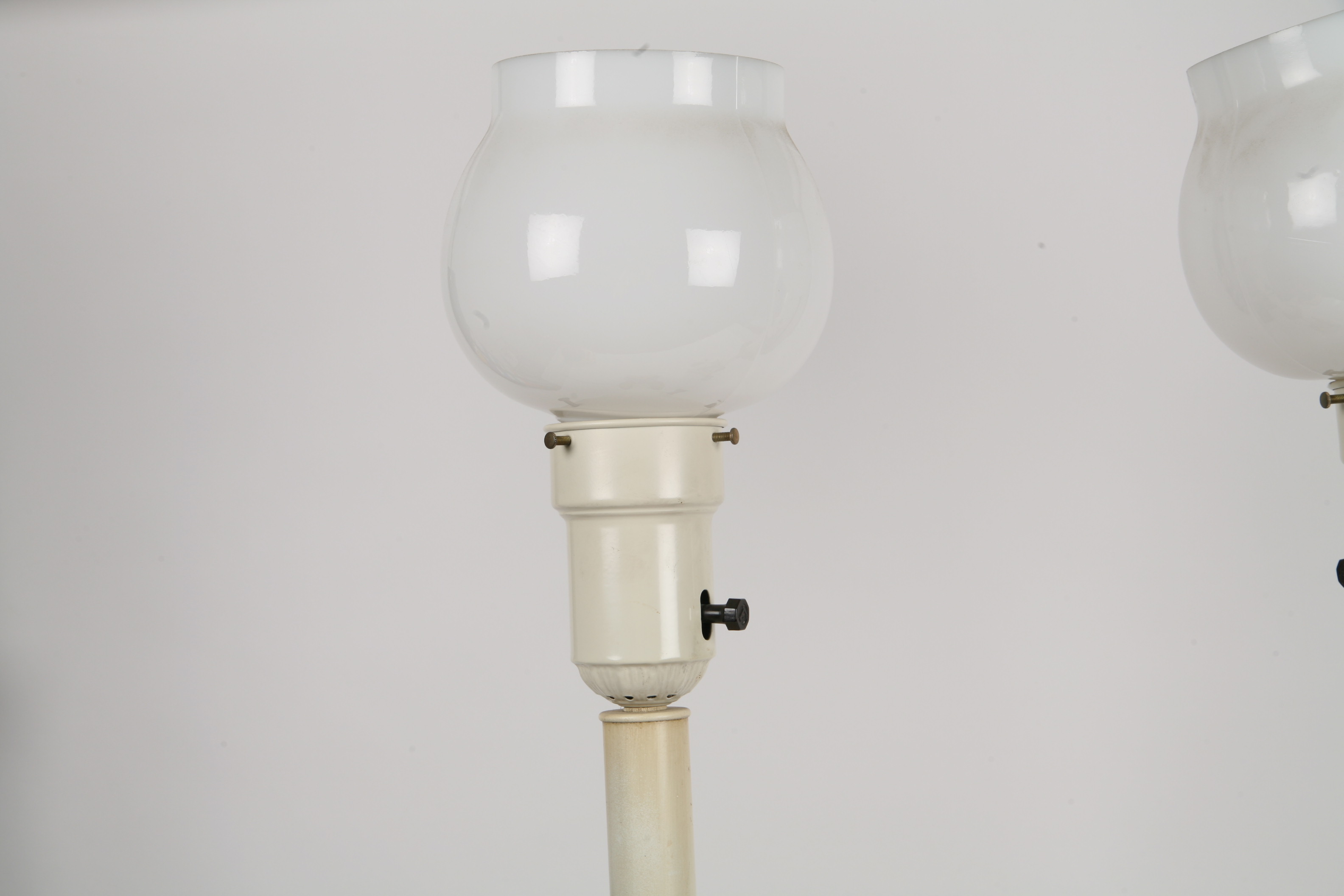 Pair of Vintage Torchiere Buffet Lamps